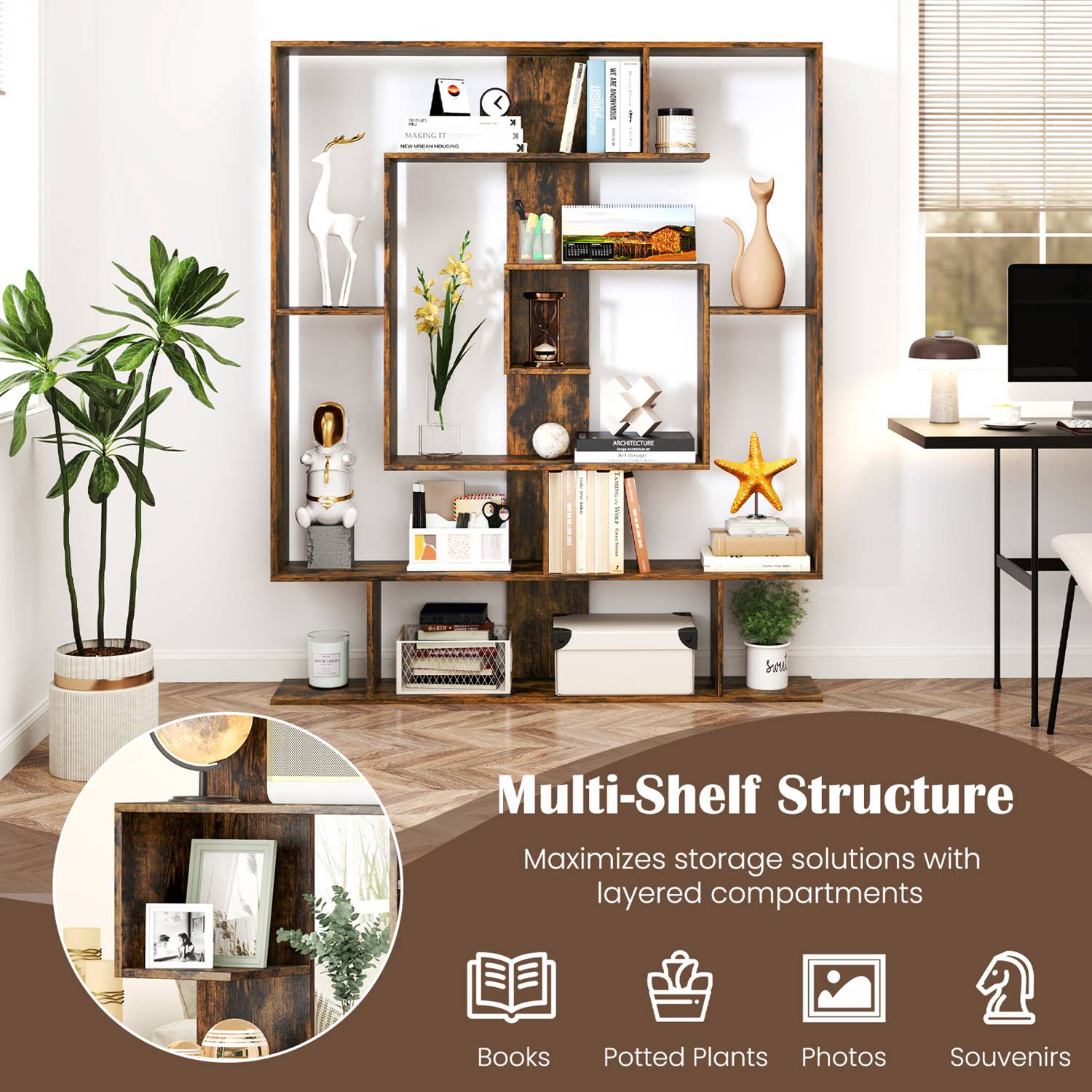 Costway CSHY003927 bookcases - View #6