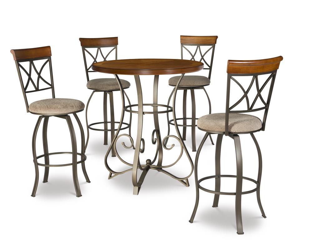Powell 697-404M3 Hamilton Casual Dining Room Set with Round Table (Seats 4)