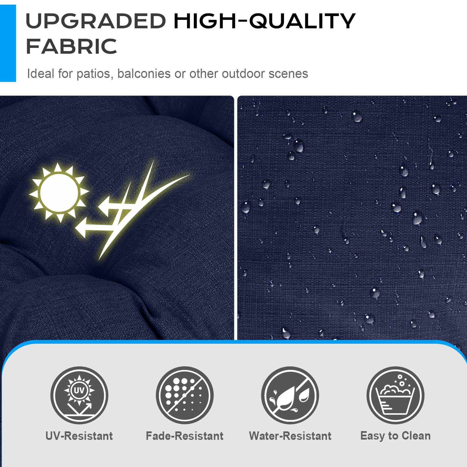 Aoodor A376-PDEDE Patio-Furniture-Cushions - View #9