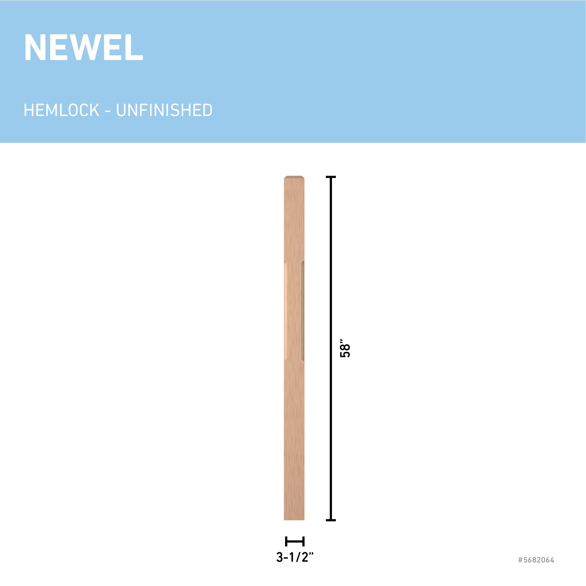 L.J. Smith Stair Systems LJC-4001-H Interior-Stairpart-Newel-Posts - View #3
