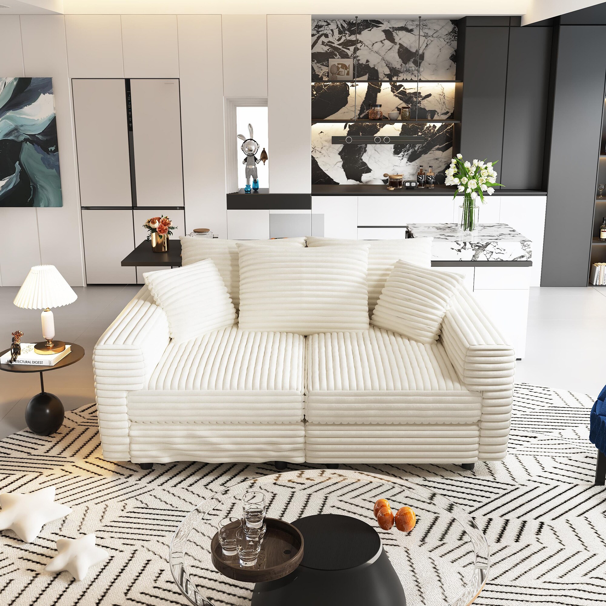 SINOFURN SYA020263WT Sofas-Loveseats - View #5