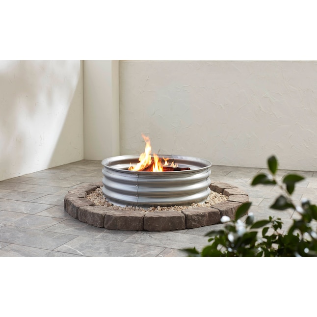 Galvanized Fire Ring In The Rings, 24 Inch Galvanized Fire Pit Ring
