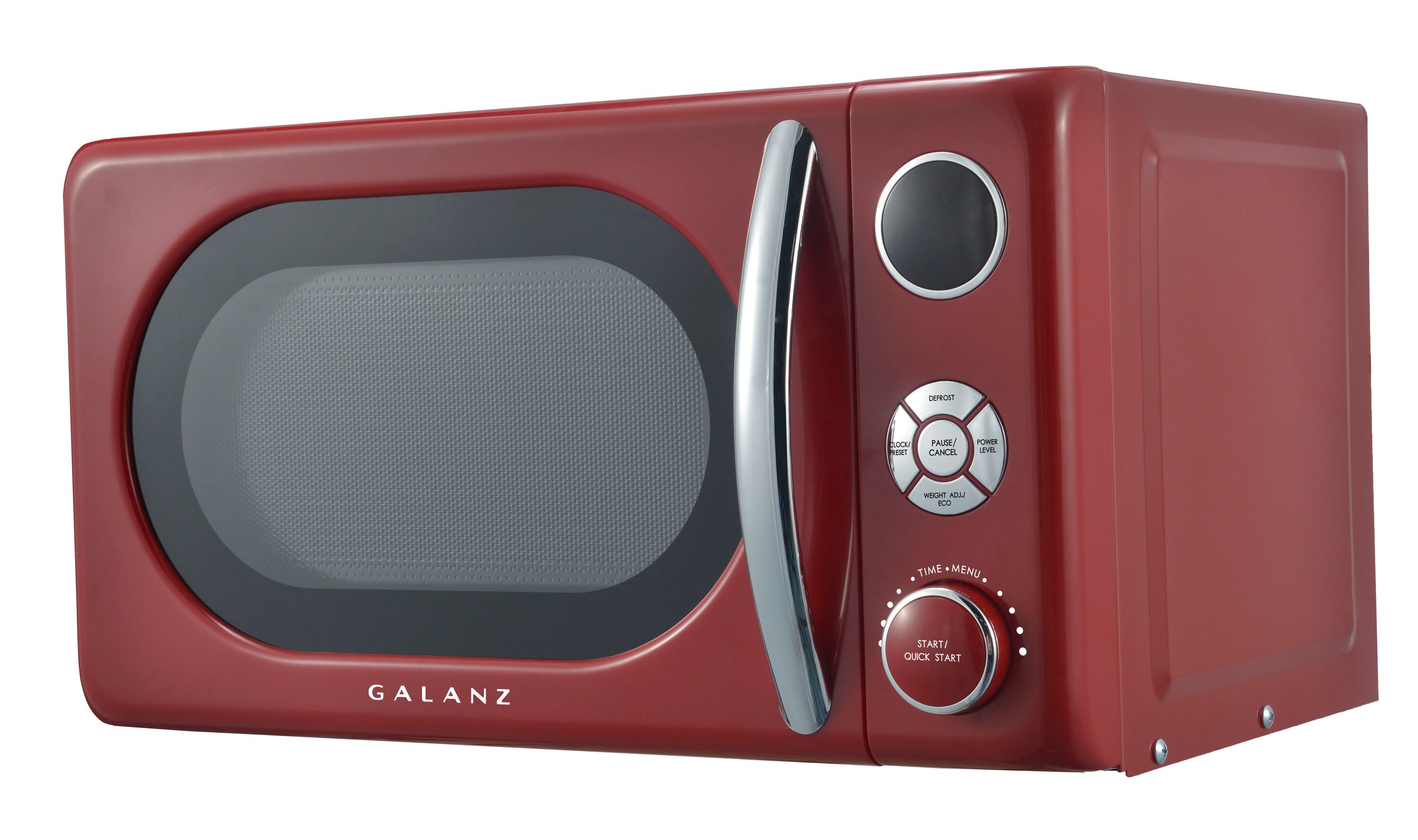 Galanz 0.7 Cu. ft. 700-Watt Countertop Microwave in Red, Retro