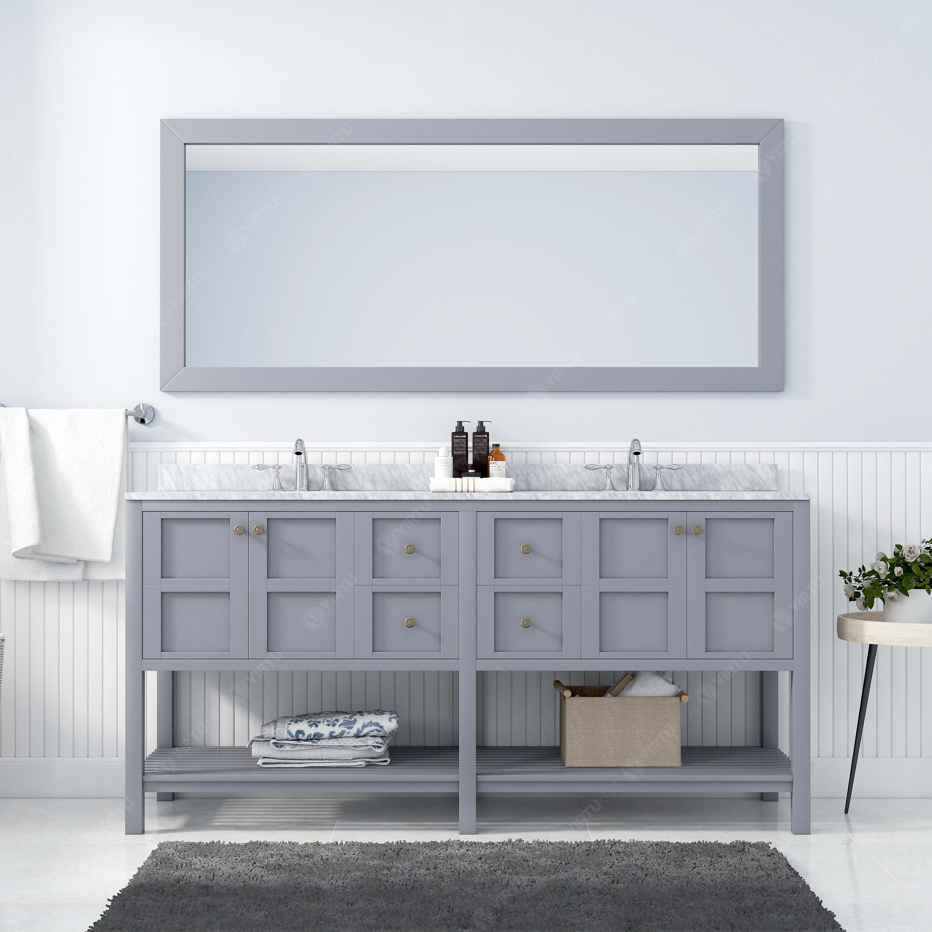 Virtu USA ED-30072-WMRO-GR Bath-Vanity-Combo - View #2