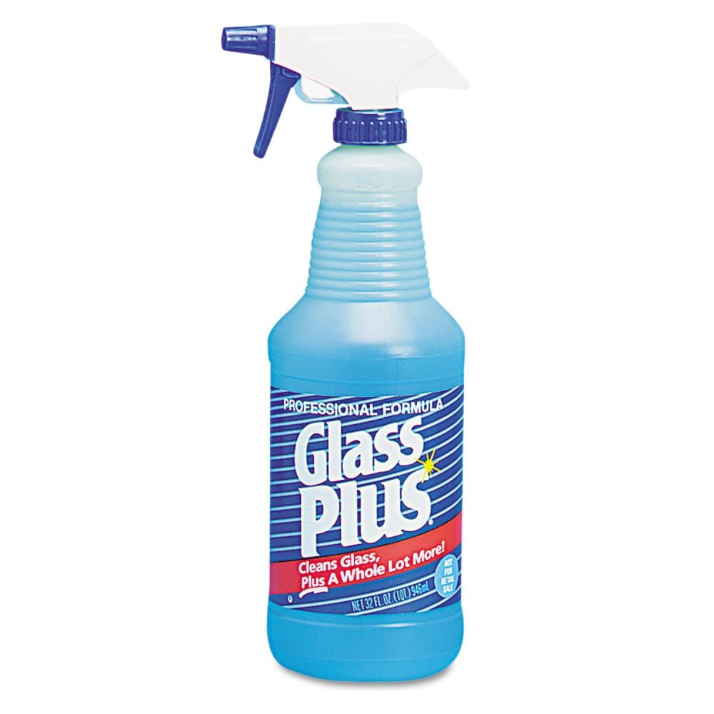 Glass Plus Glass Cleaner, 32 Fl Oz Bottle, Multi-Surface Glass Cleaner 32  Fl Oz (Pack of 1)