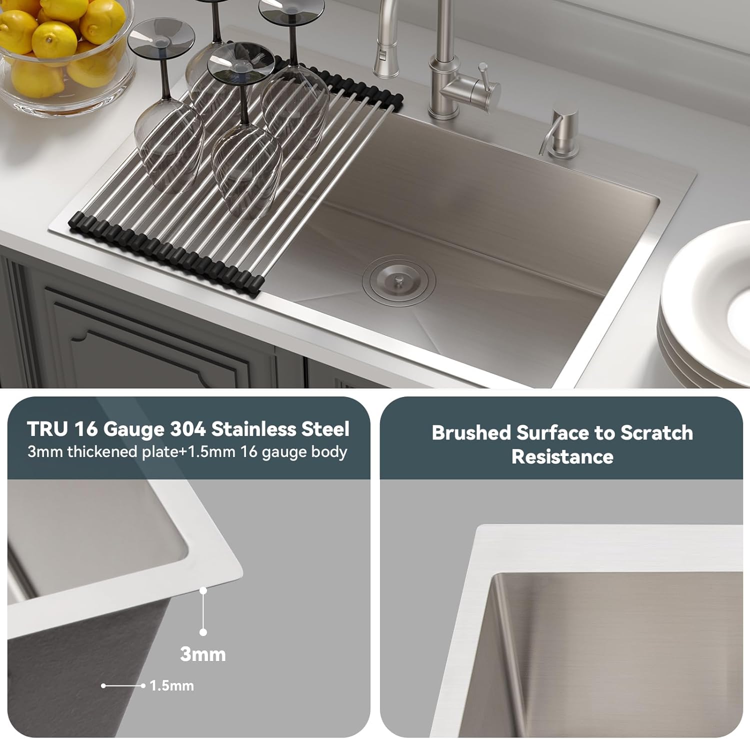 Lordear LD-SYSBLT33X Kitchen-Sinks - View #7