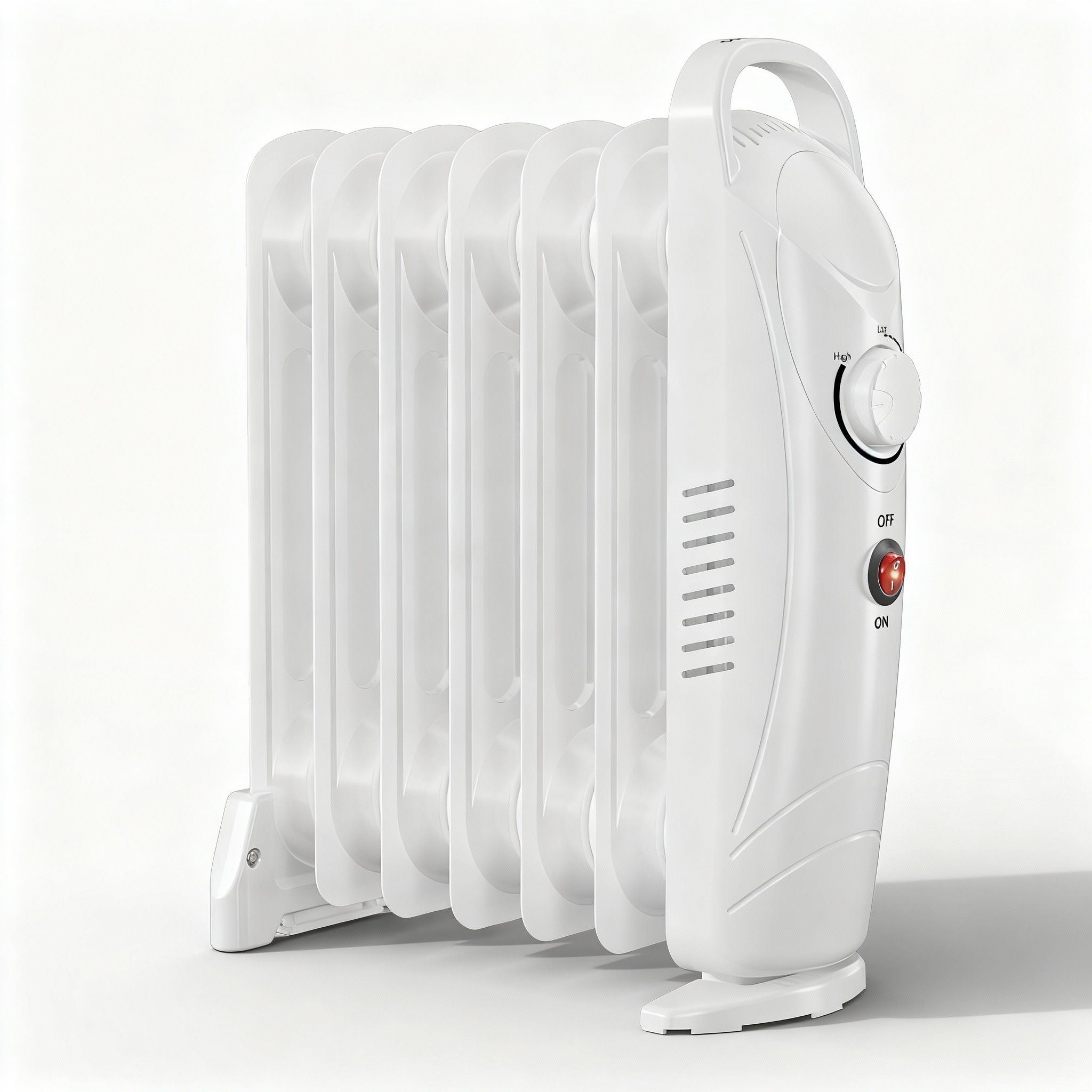 AIRO COMFORT OH12-WHITE Portable 700W Oil-Filled Radiant Space Heater –  Personal Heater with Energy Saving in White