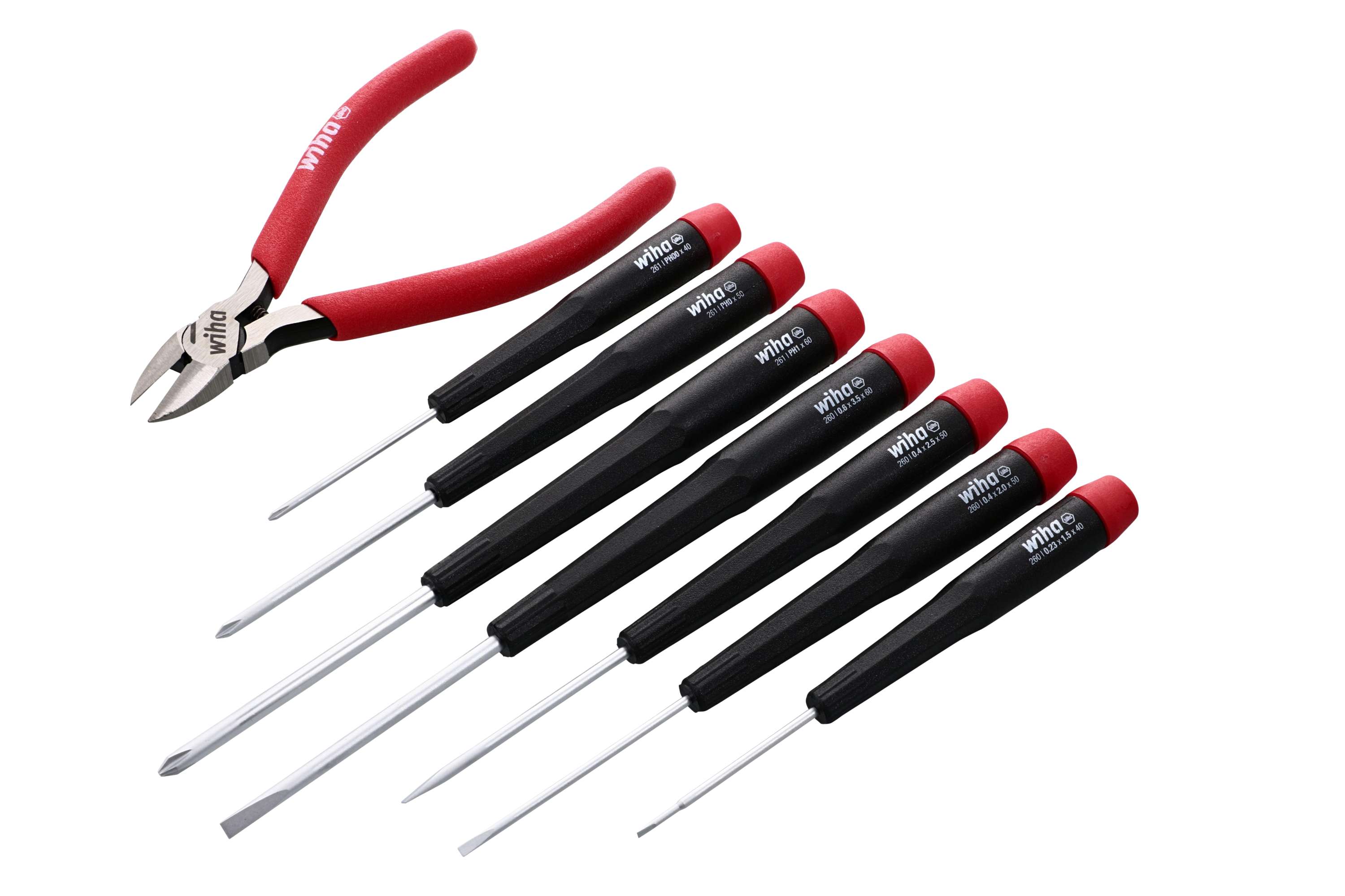 Wiha 26191 Precision 8-Piece Composite Handle Slotted/Phillips Screwdriver Set