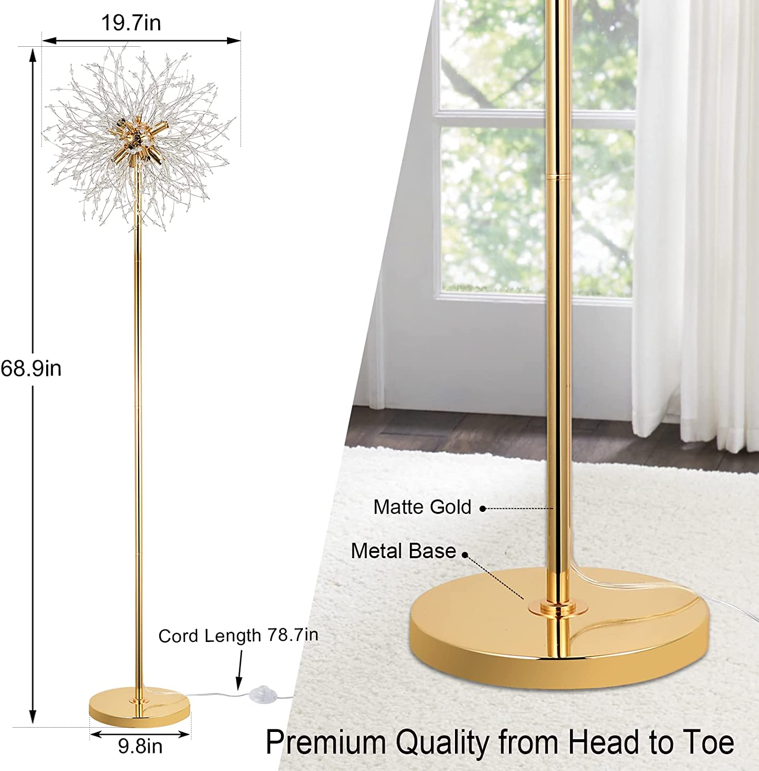 Flynama HS-WJ-9984-5C floorlamps - View #2