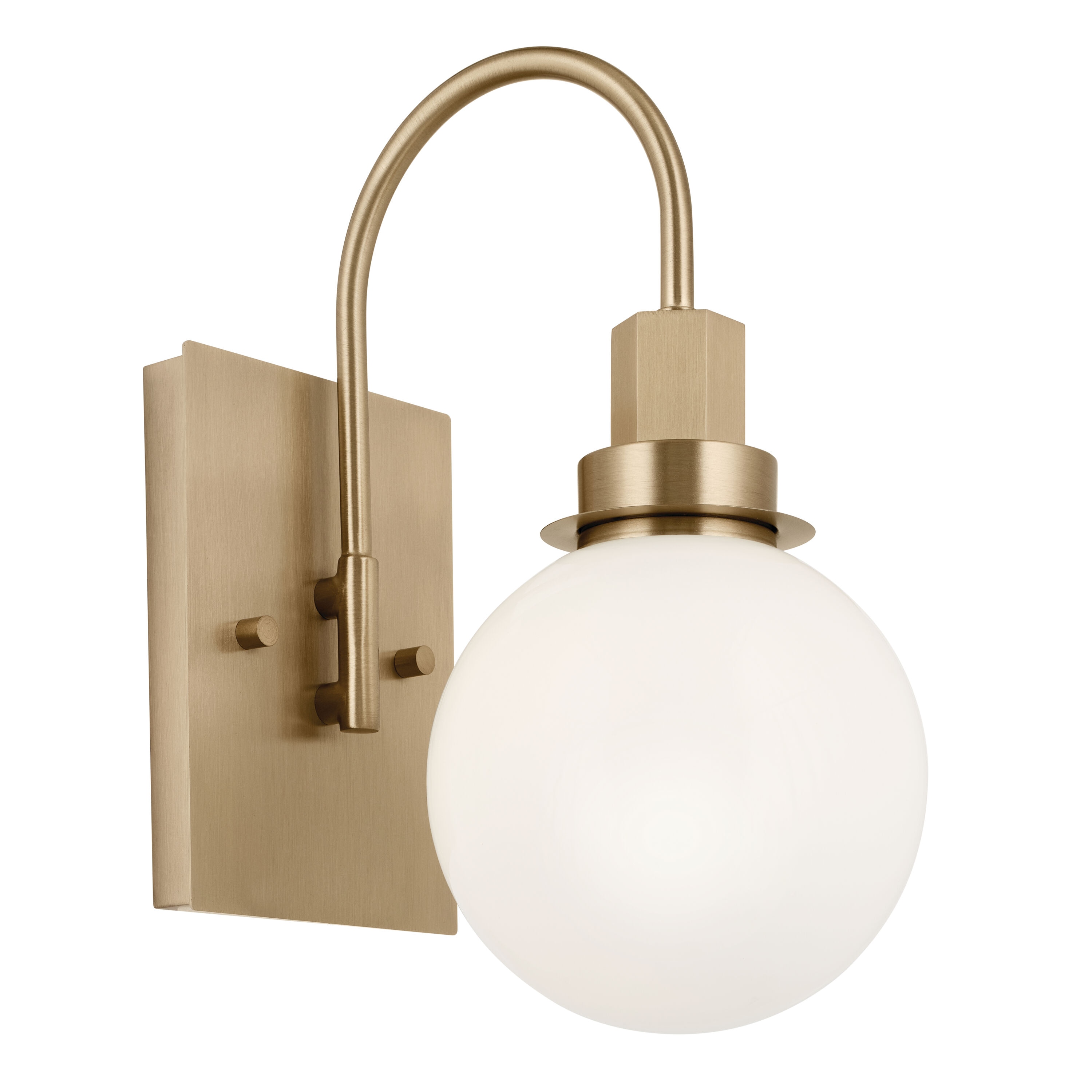 Kichler 55149CPZ Hex 5.75-in 1 -Light Gold Modern/contemporary Vanity light
