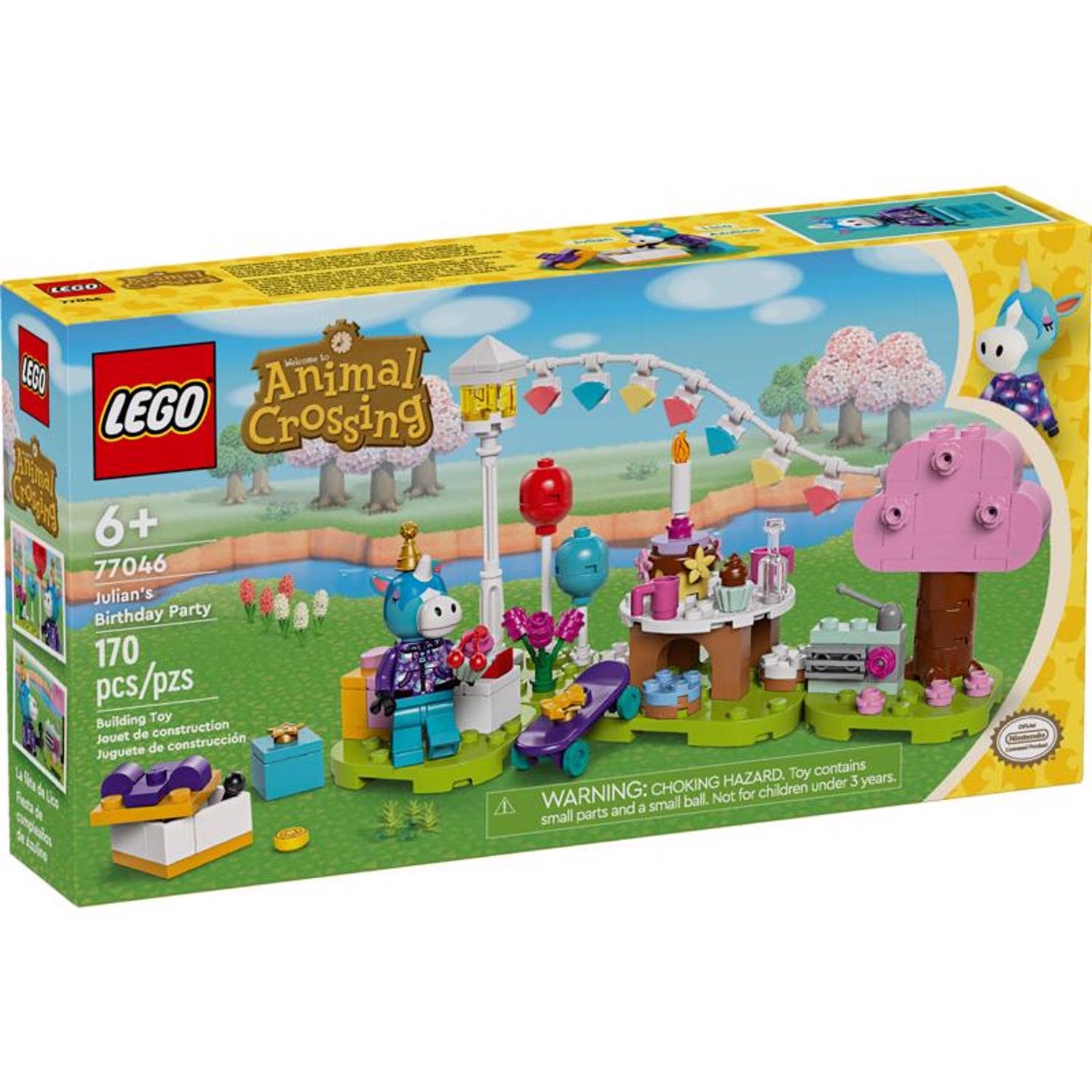 LEGO Animal Crossing Julian's Birthday Party Building Set 170 pc | 77046