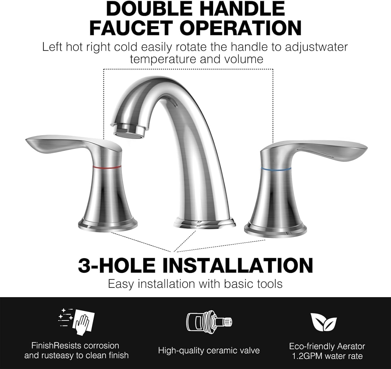Qeetex DHZ-PHO-0X3LGD1C Lavatory-Faucets - View #4
