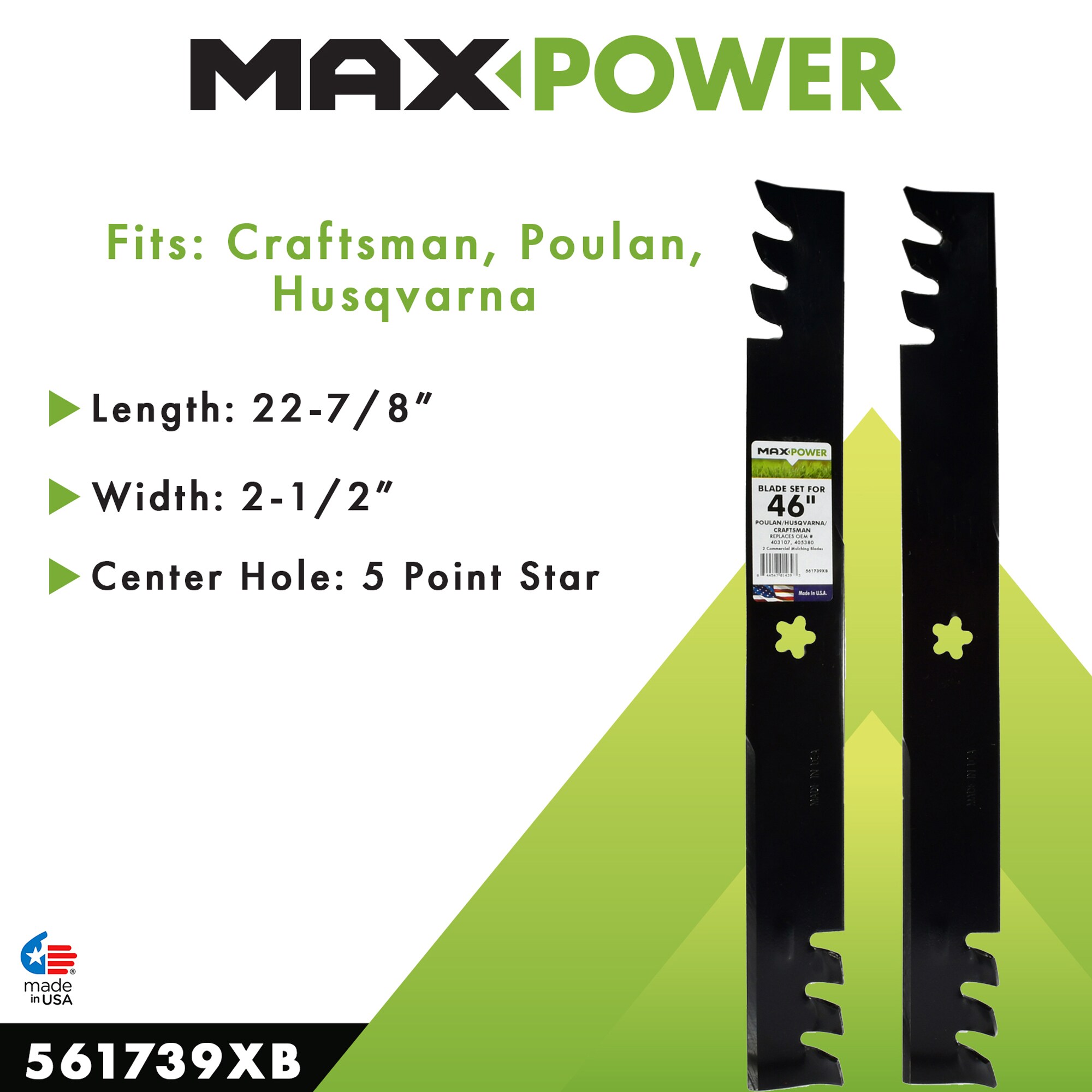 MaxPower 561739XB Ope-Mower-Blades - View #5