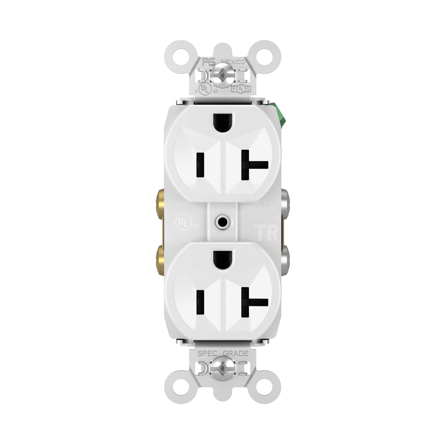 Legrand TR5362WCC12 Pass Seymour 20.0 -Amp 125-volt Tamper Resistant Commercial Duplex Outlet , White