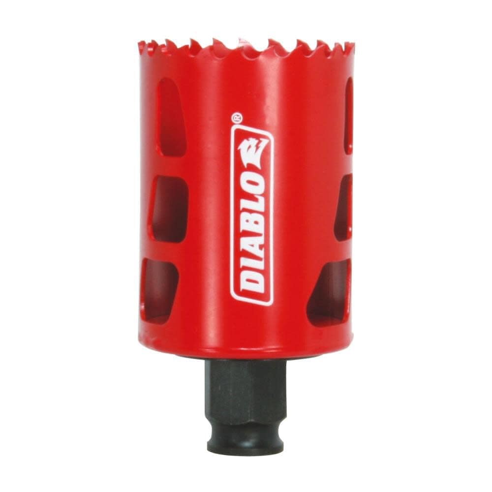 Diablo  Bi-Metal Hole Saw - 1-7/8 Diameter 2-3/8 Length - Fast Cuts with Snap-Lock Plus Mandrel