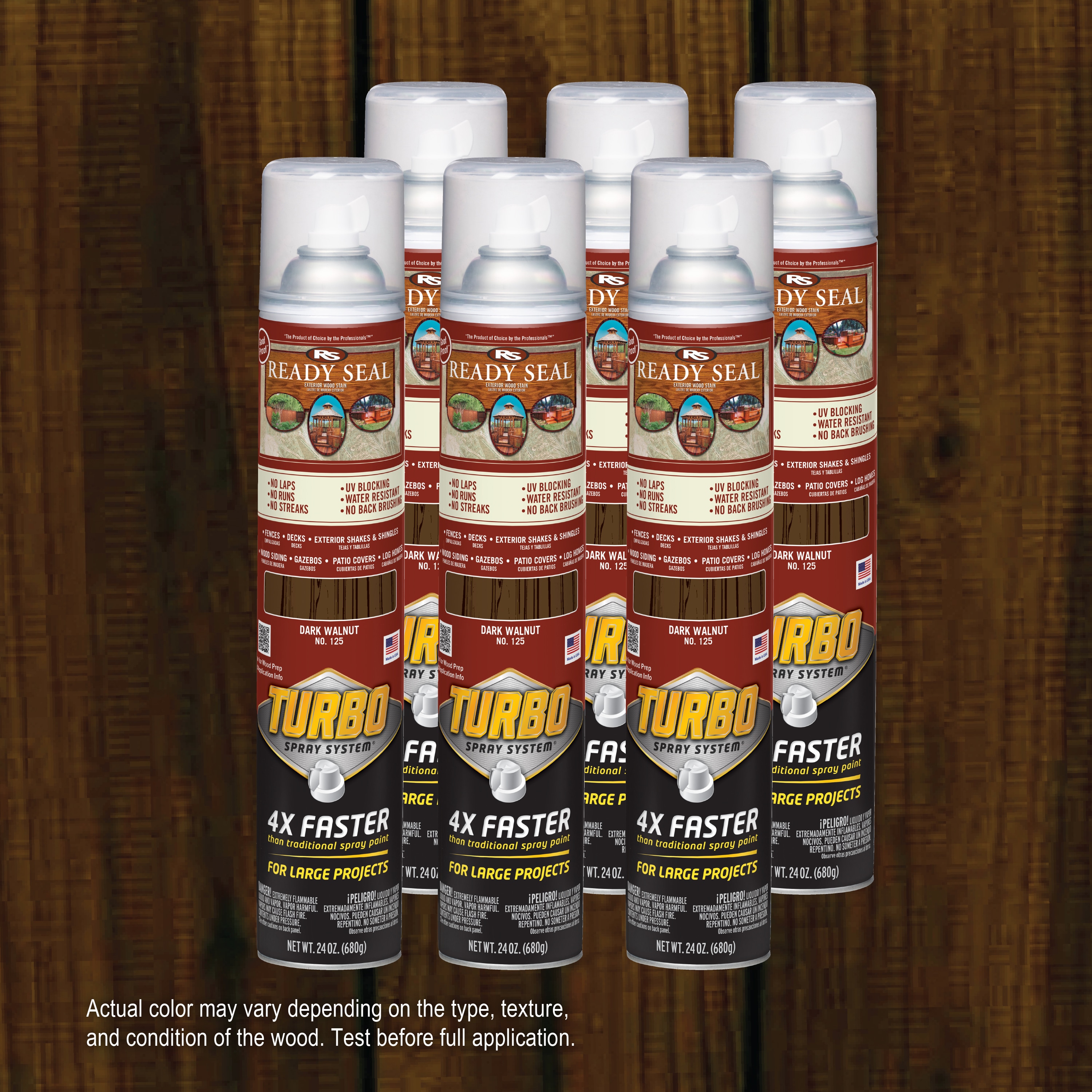 Ready Seal Turbo Pre-Tinted Dark Walnut Semi-transparent Exterior Wood Stain and Sealer in One ( 24-oz )