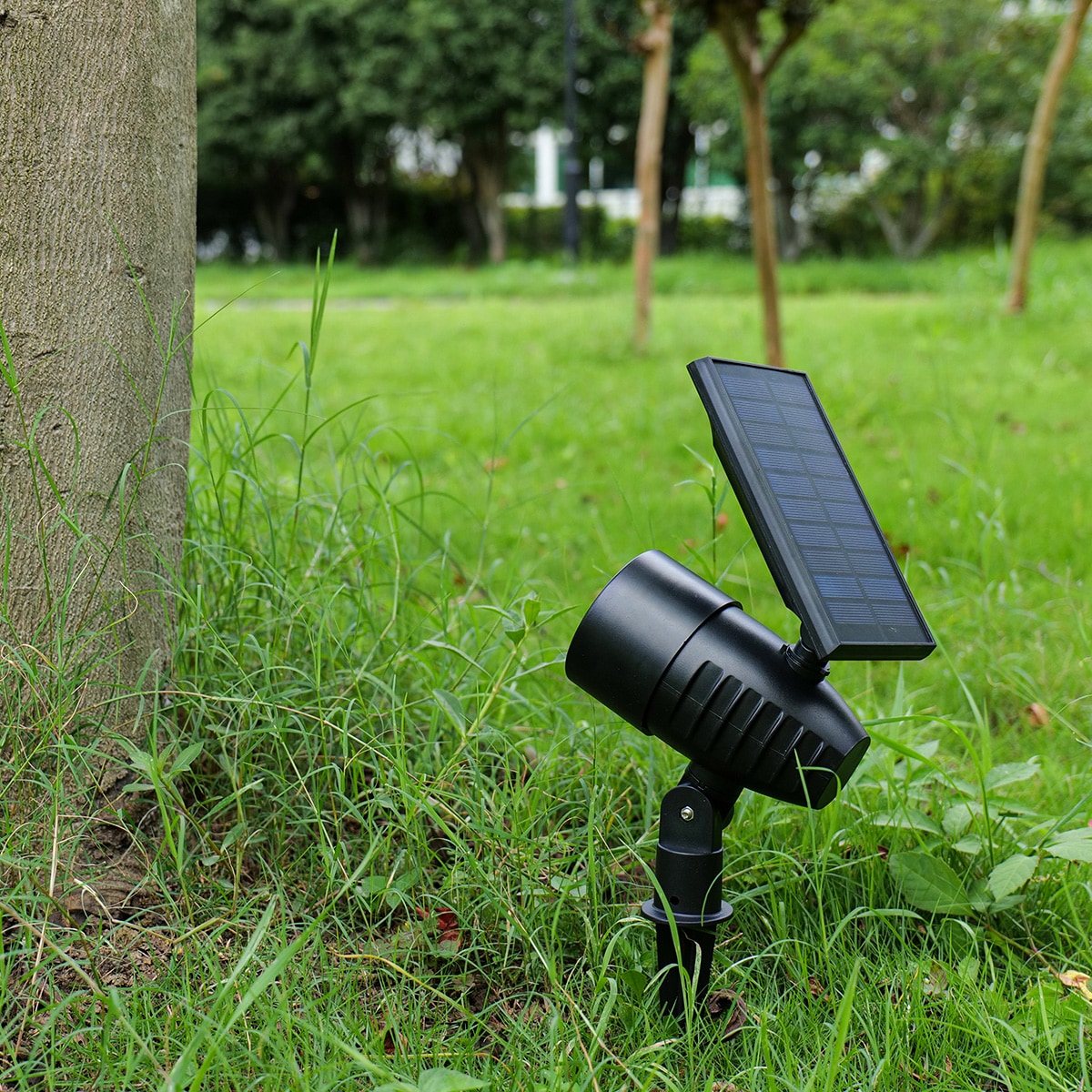 Solar Projector Led Reflector Outdoor Remote Control Waterproof Garden Foco  Led Exterior Solar Spotlights