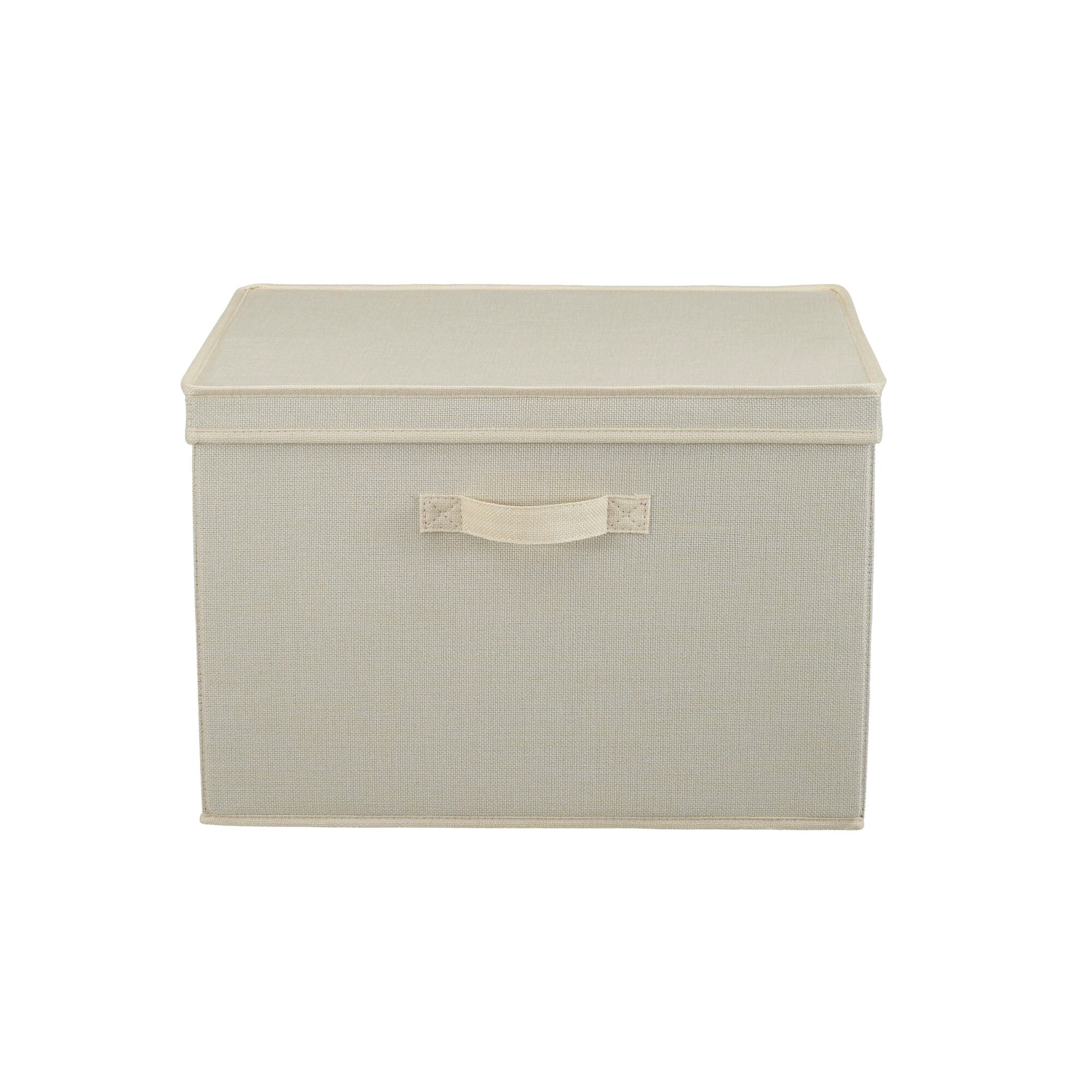 Household Essentials Jumbo Canvas Storage Box with Lid