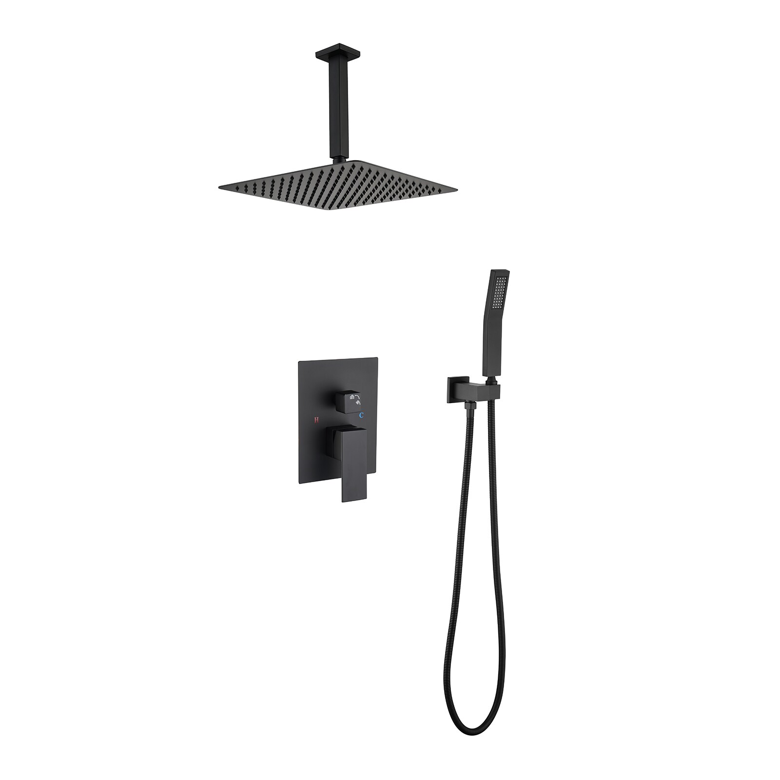 Fapully FA-T-1013B Matte Black ( Ceramic Disc Valve Included )