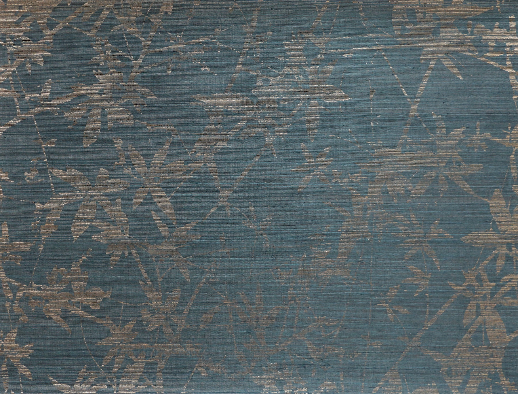York Wallcoverings DL2947 Candice Olson Natural Splendor 67-Sq. Feet Blue Grasscloth Grasscloth Unpasted Wallpaper
