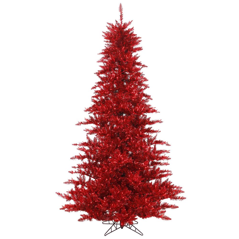 Vickerman K165165 6.5-Feet Red Artificial Christmas Tree