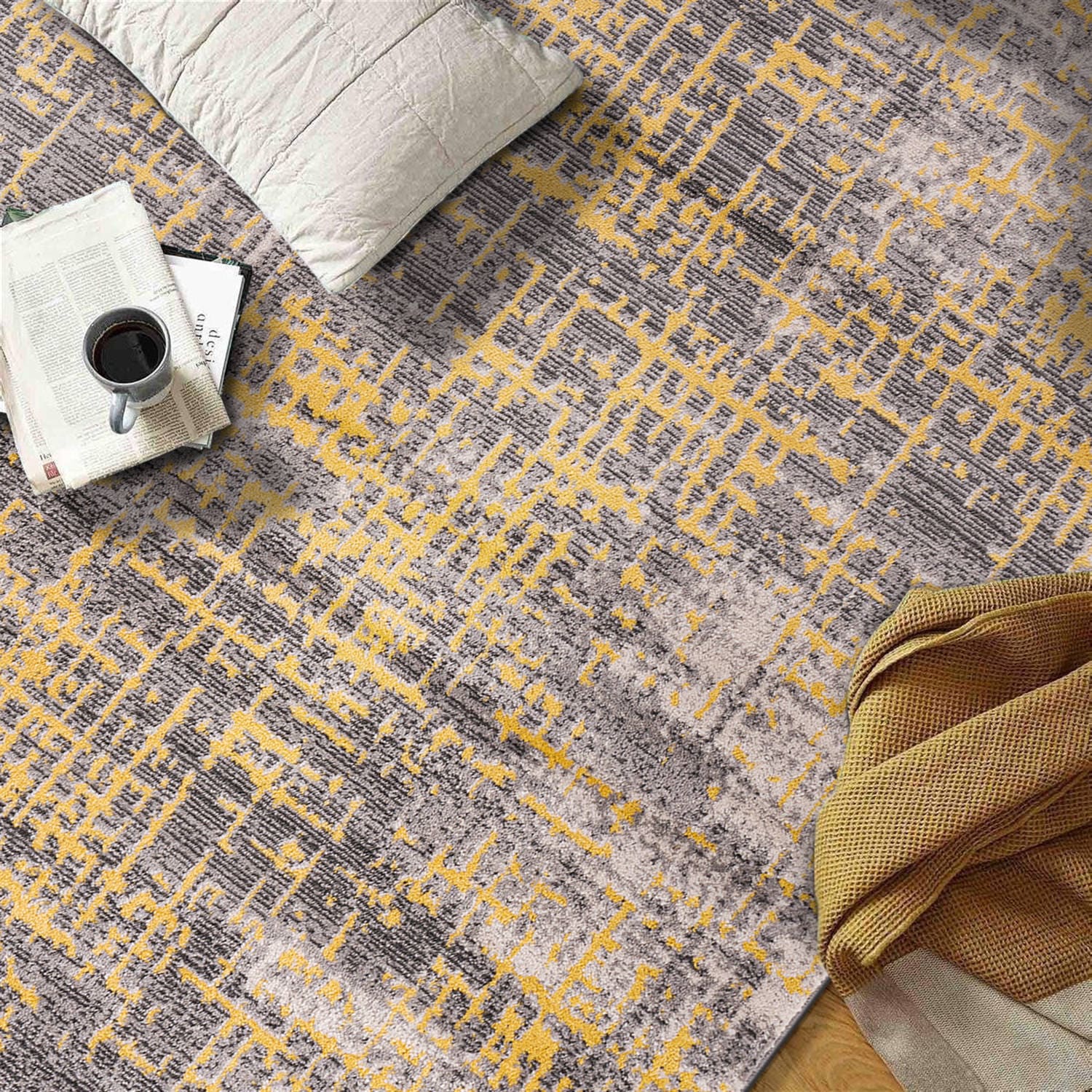 World Rug Gallery 394YELLOW5X7 rugs - View #9