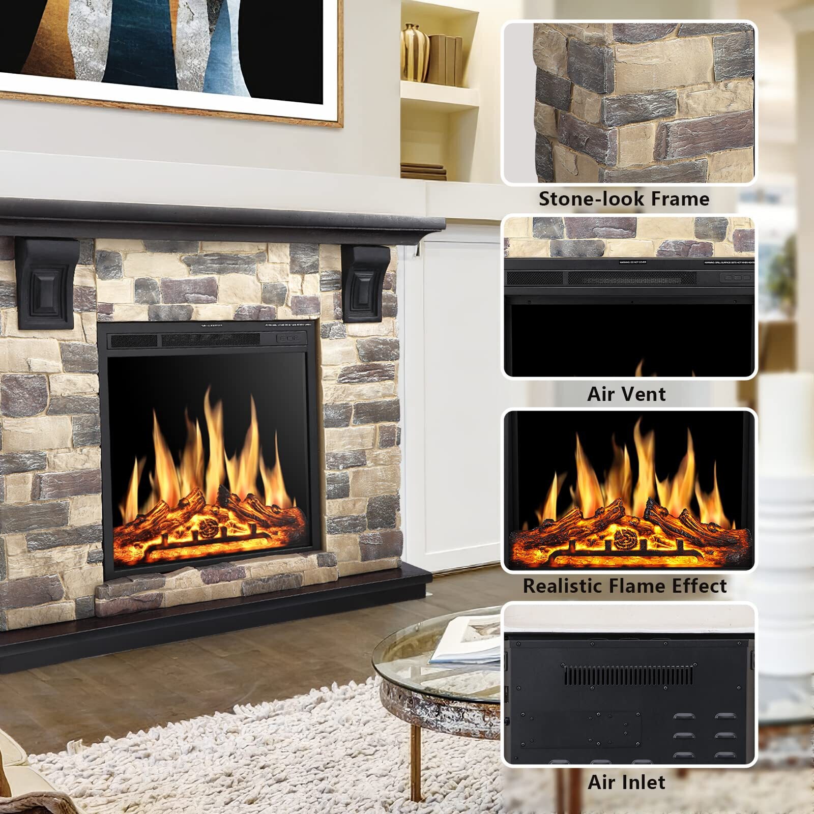 EdenDirect NLCD041907 Electric-Fireplaces - View #3