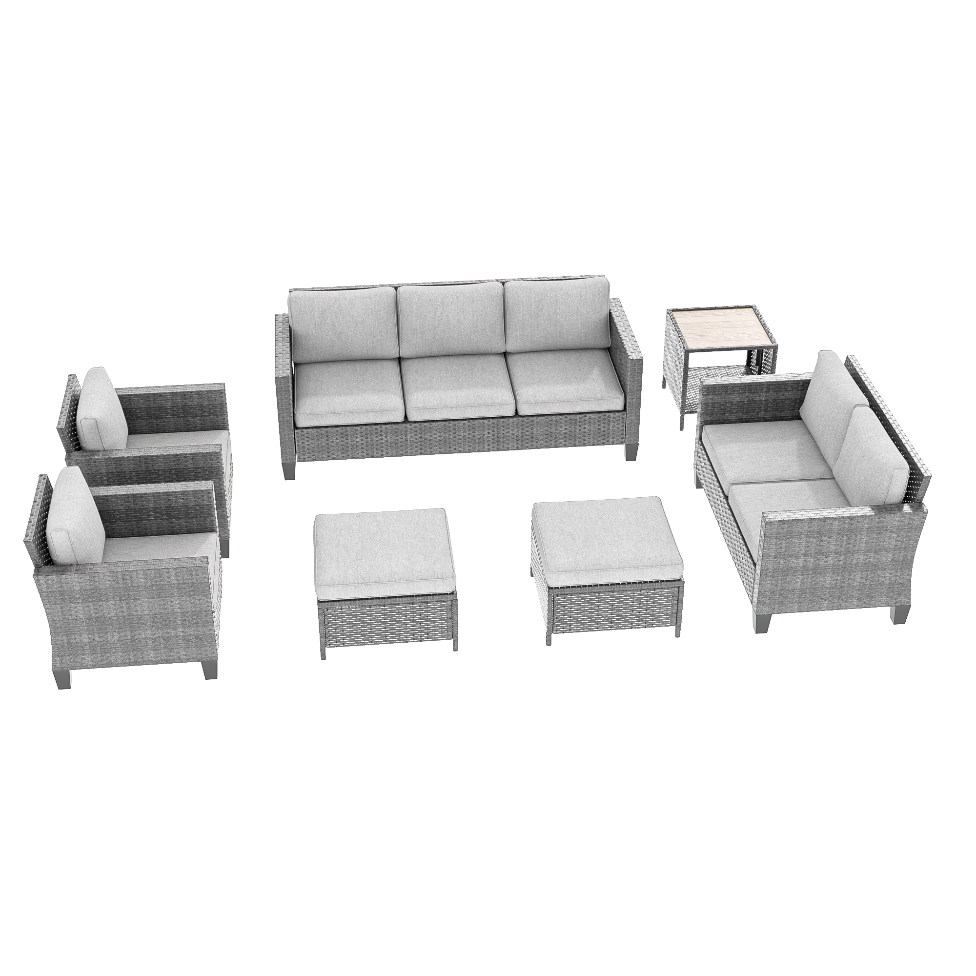 Sonkuki SD-PS-115HLY-S3T3 Patio-Conversation-Sets - View #3