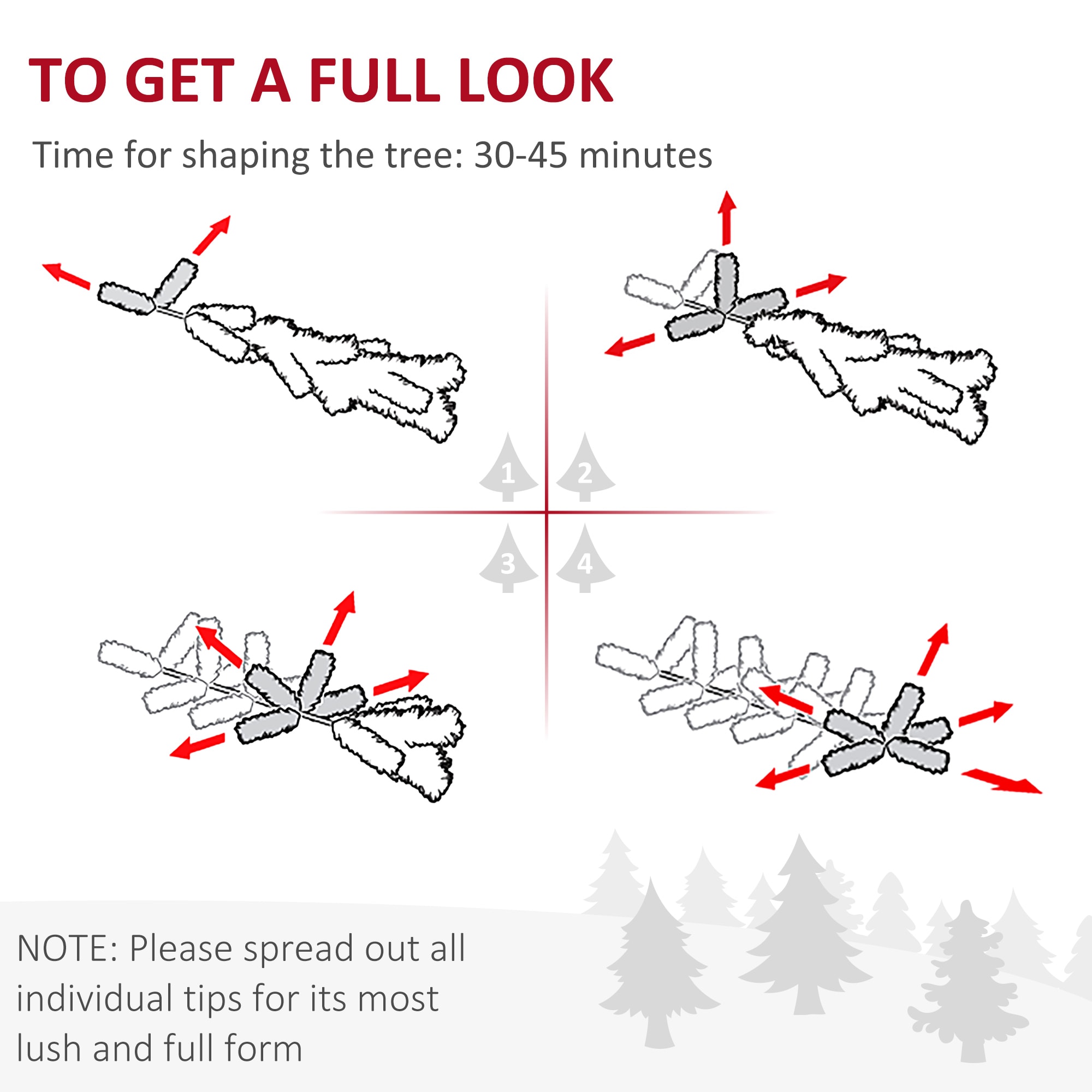 HomCom 830-543V01PK Artificial-Christmas-Trees - View #8