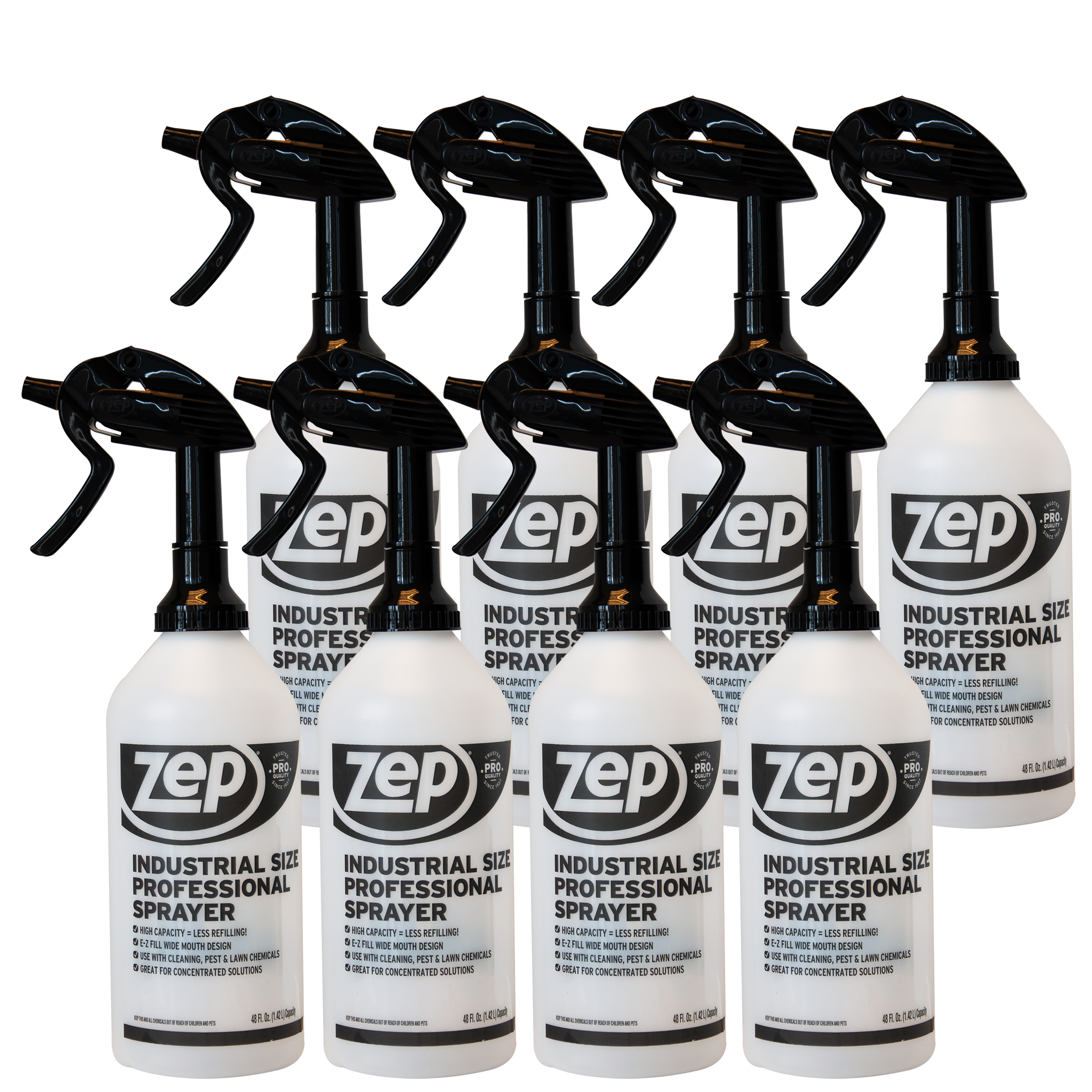 Zep High Output Chemical Pro Sprayer 32 Ounce (Case of 8) - Wide Mouth for  Easy Pouring 