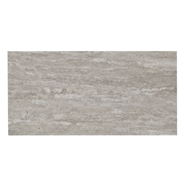 Style Selections Waverly Travertine 4 Mil X 12 In W 24 L Groutable Water Resistant And Stick Luxury Vinyl Tile Flooring 2 Sq Ft Piece The Department At Lowes Com