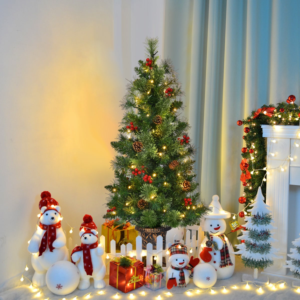 Costway CM20675 Artificial-Christmas-Trees - View #5