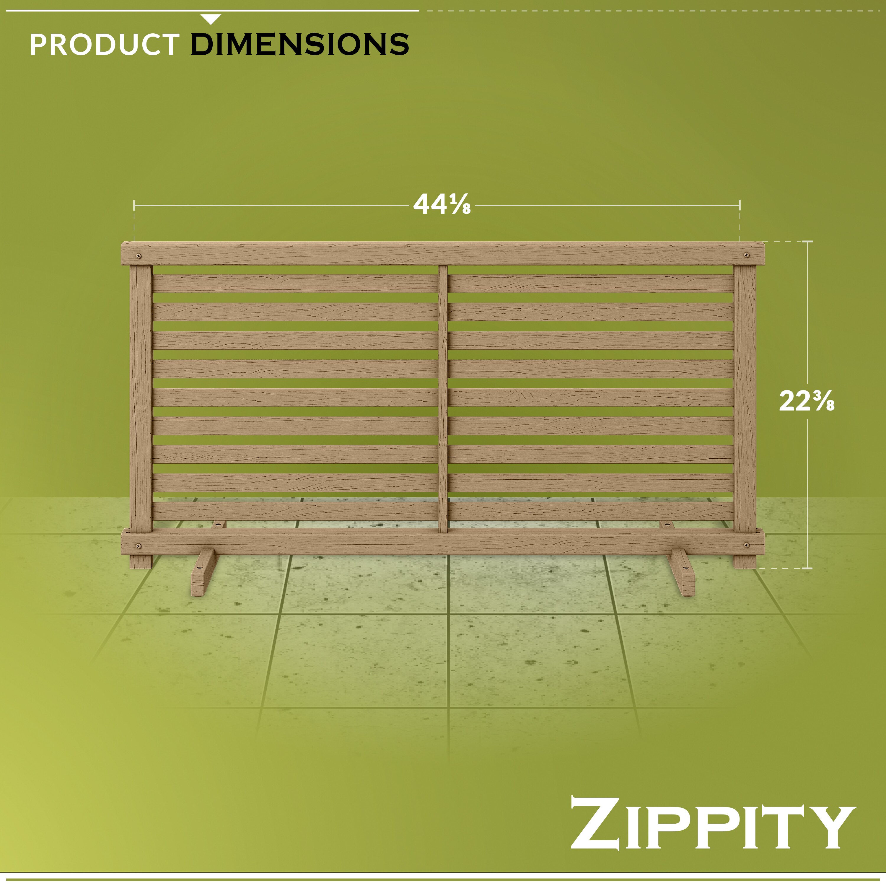 Zippity Outdoor Products WoodTek Vinyl Portable Puppy 2-ft H x 3.5
