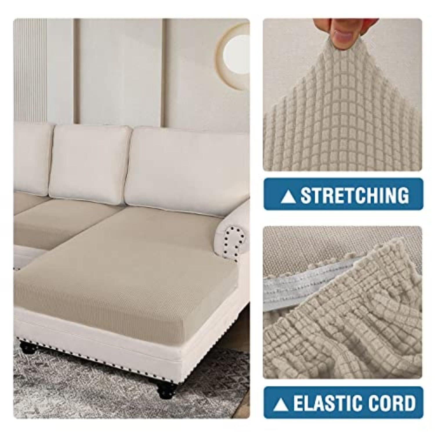 H.Versailtex BLLSEAT4C12NATURAL slipcovers - View #6
