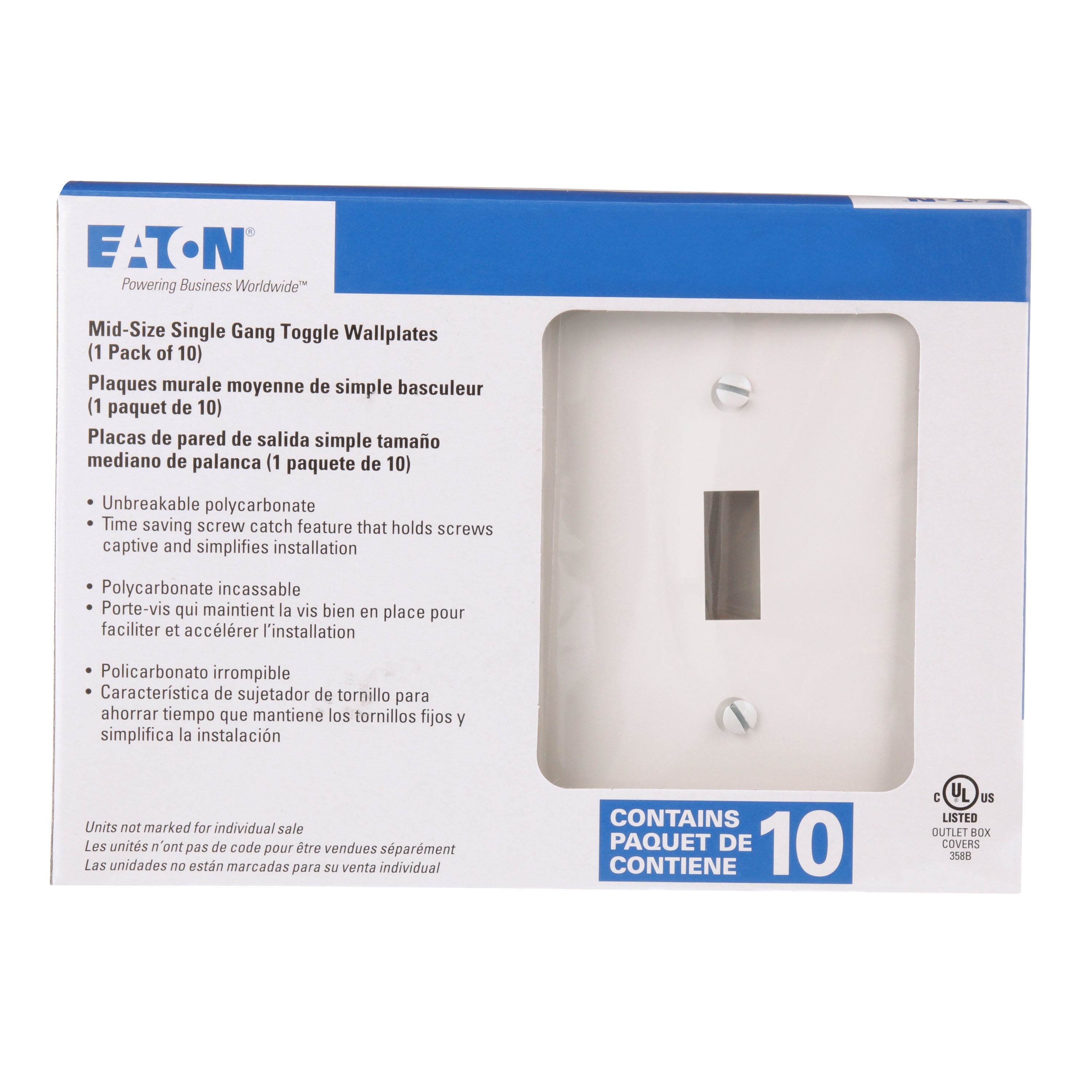 Eaton PJ1W-10-LW Electrical-Wall-Plates - View #7