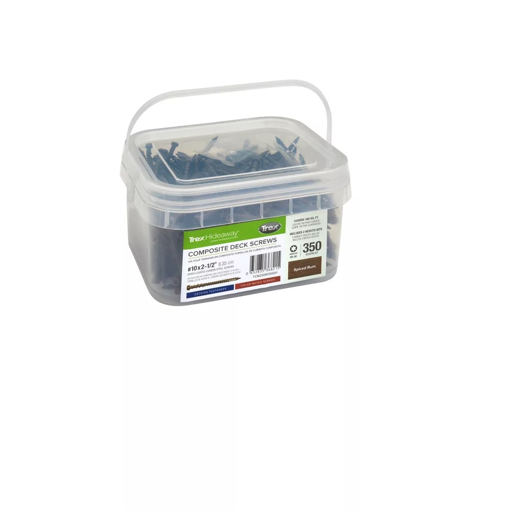 Trex TCM25SR35001 #10 x 2-1/2-in Composite Deck Screws ( 350 -Per Box )