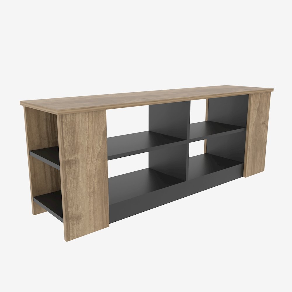 Decorotika SPC55TS08 Space Tv Stand Walnut Black