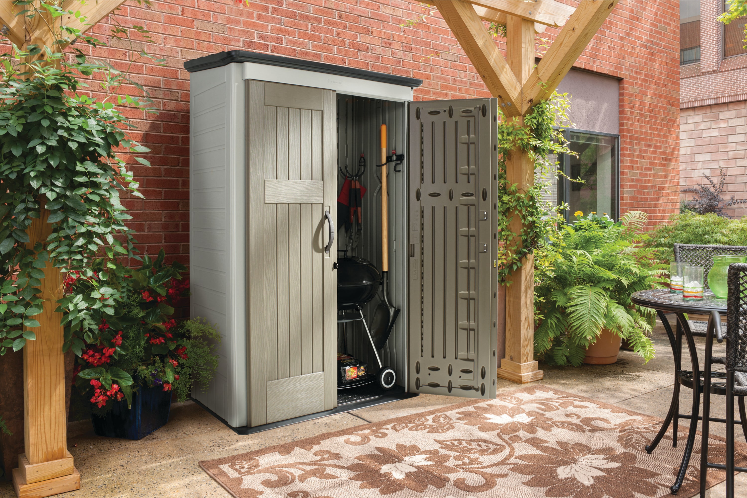 18 cu ft Vertical Storage Shed by Rubbermaid at Fleet Farm
