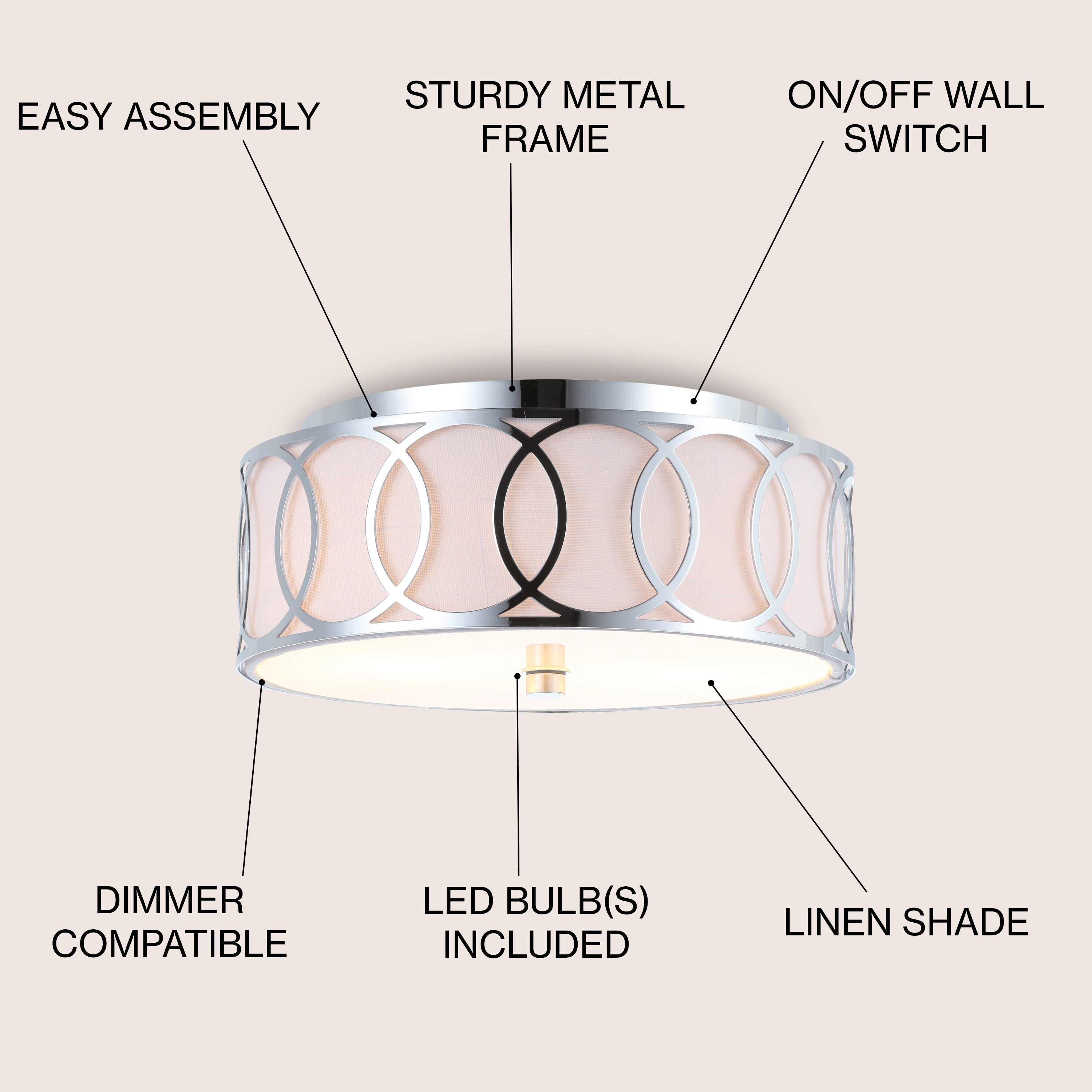 JONATHAN  Y JYL3502B flushmounts - View #3