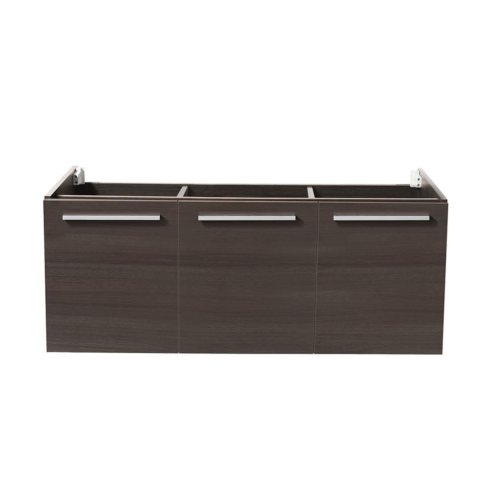 Fresca FCB8092GO Vista 48-in Gray Oak Floating Bathroom Vanity Base Cabinet without Top