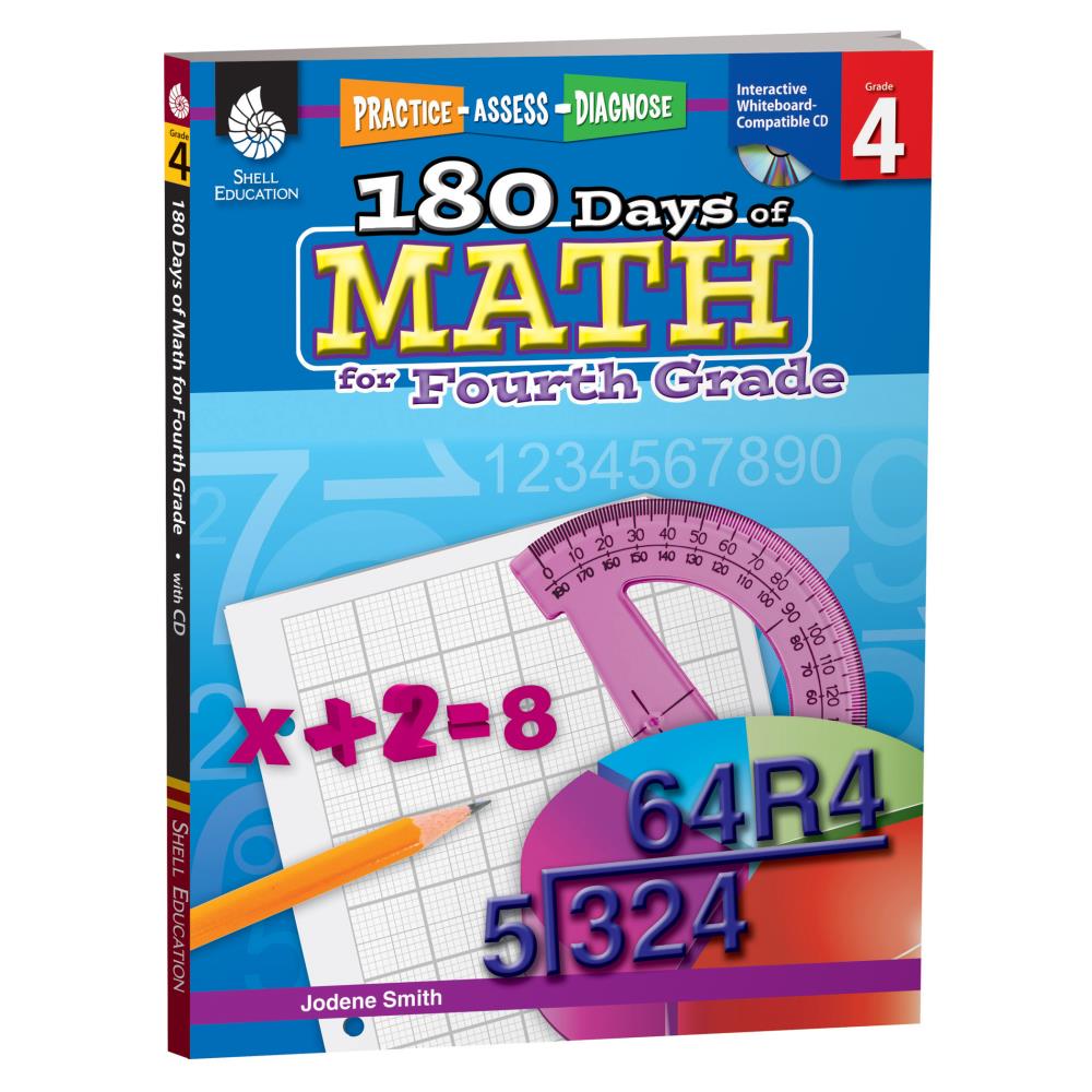 Shell Education 180-Day Of Math Book For Fourth Grade Activity Book at ...