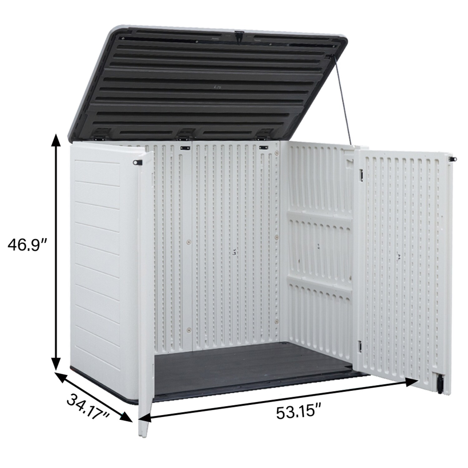 Rubbermaid LARGE HORIZONTAL SHED RBMD in the Small Outdoor Storage  department at