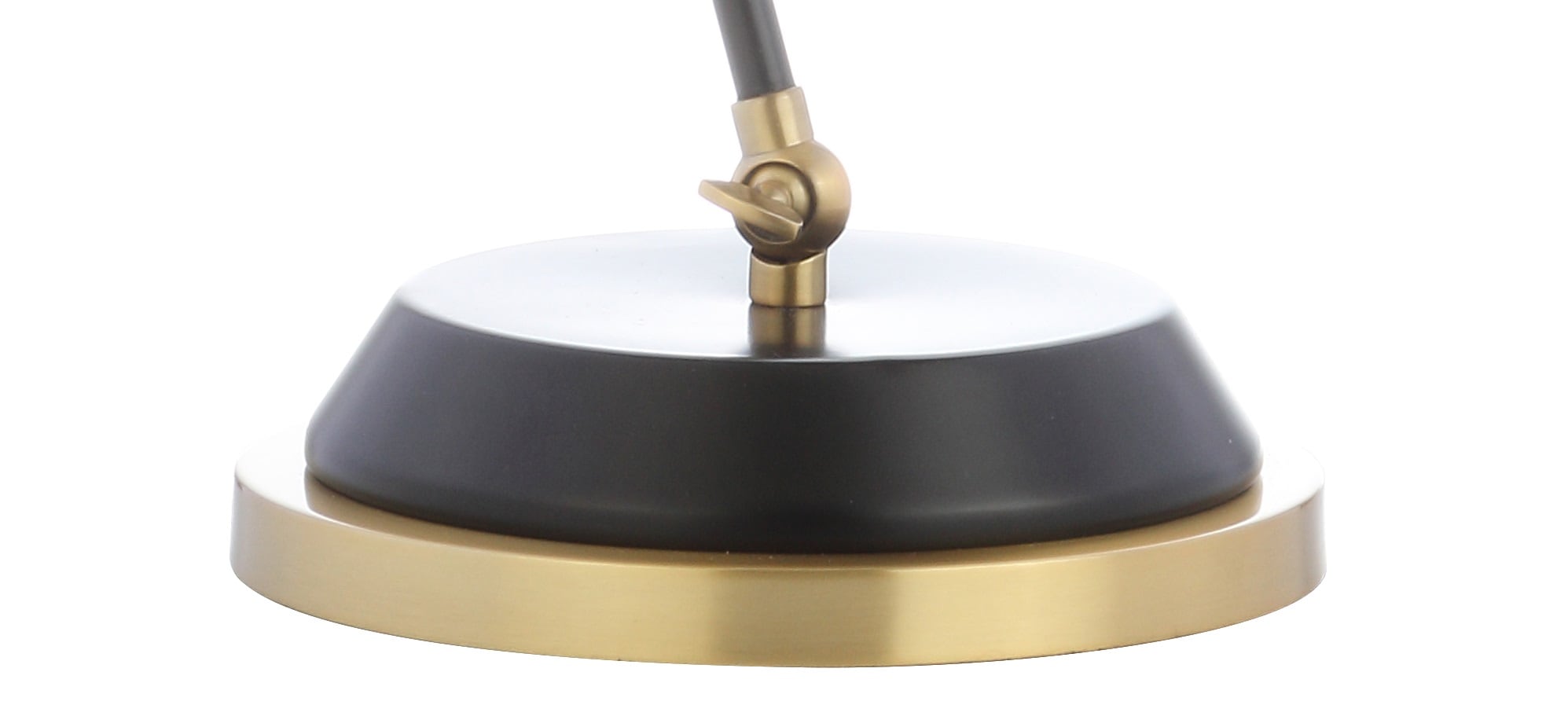 Black and Brass Adjustable Metal LED Desk Lamp