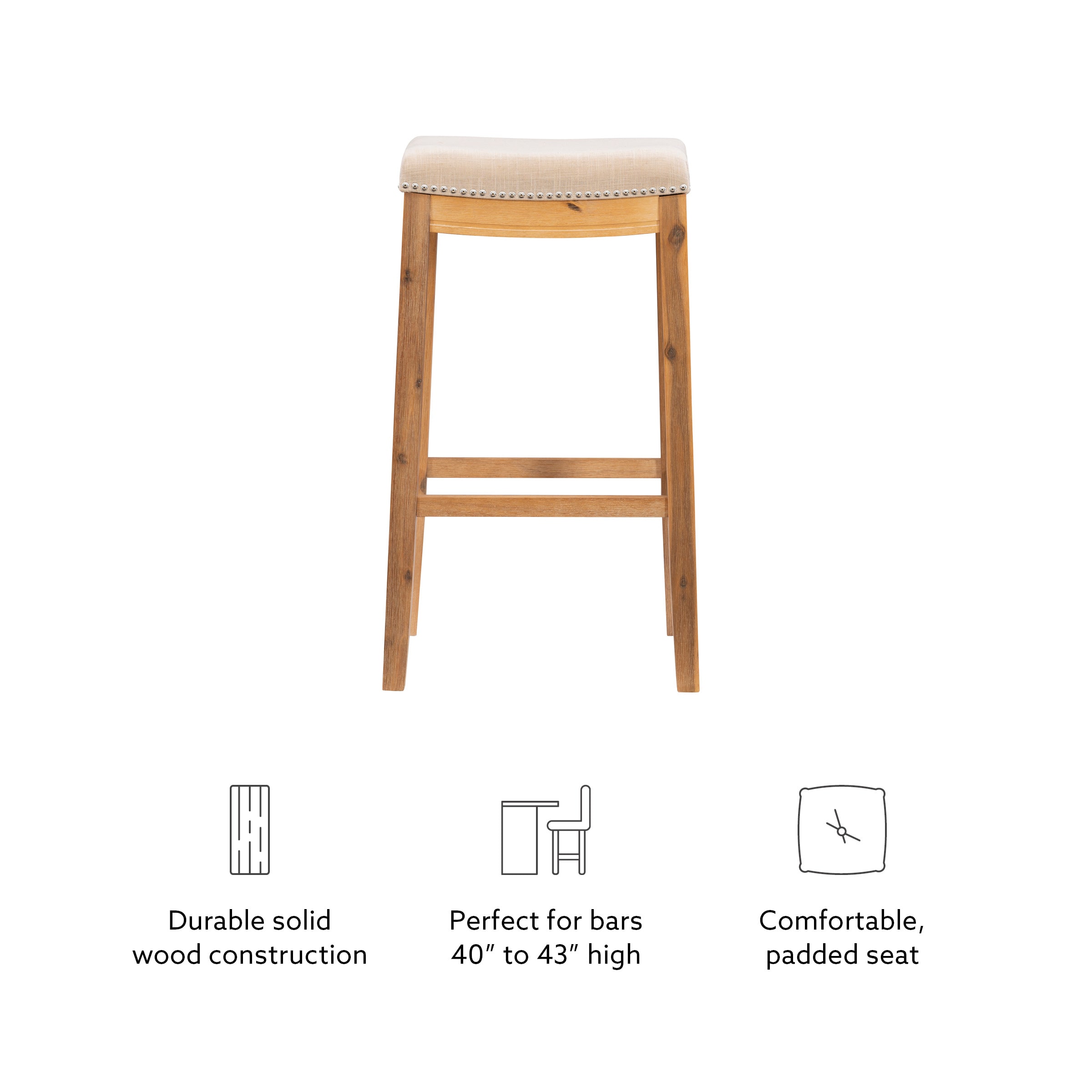 Linon BS215NAT01 stools - View #7