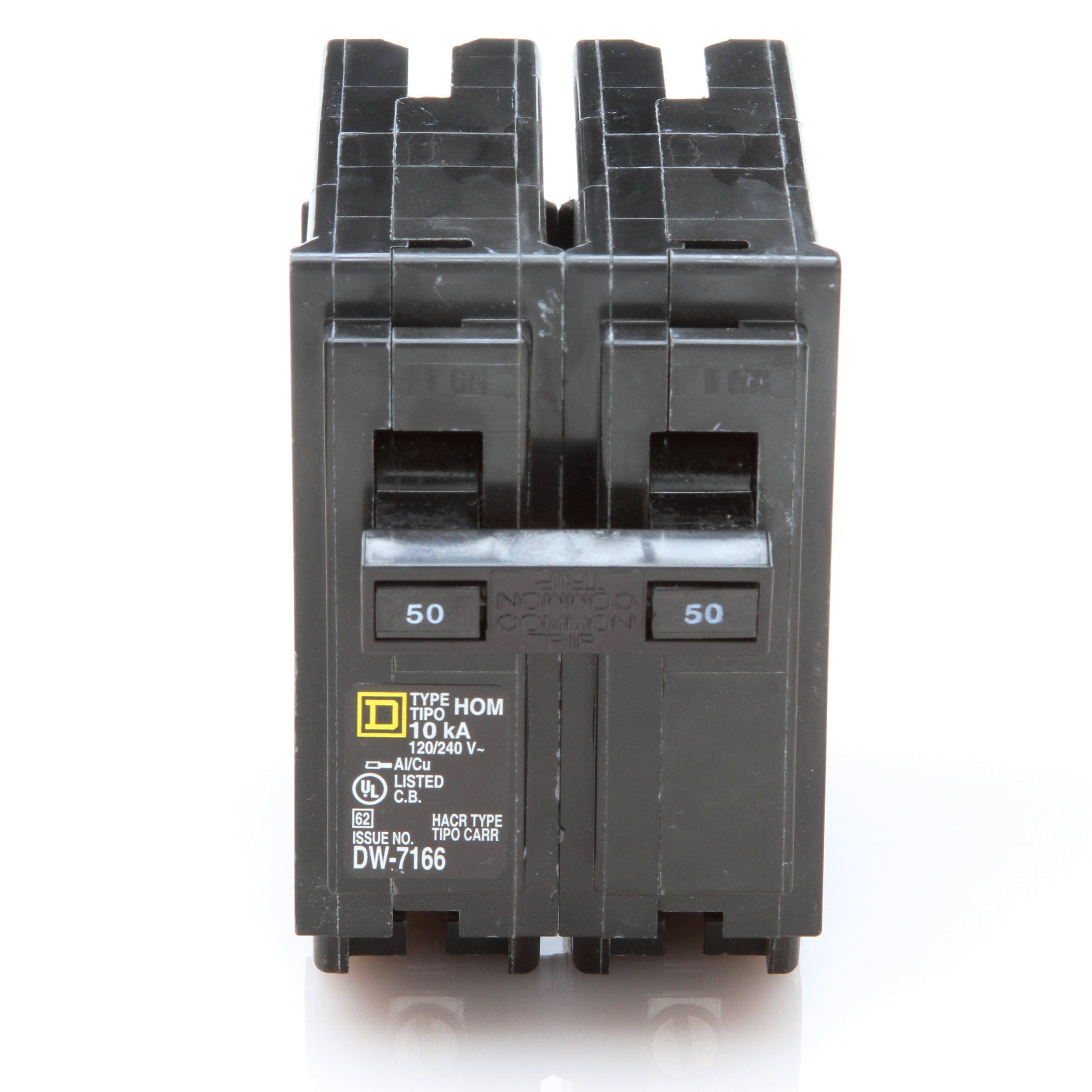 Square D HOM250-2P 50A 120/240VAC Circuit Breaker 