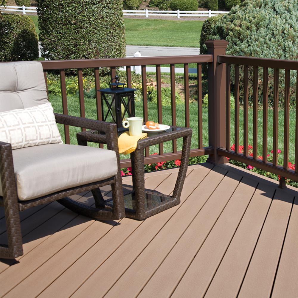 Style Selections Natural Brown Composite Deck Board At Lowes Com   63079411 