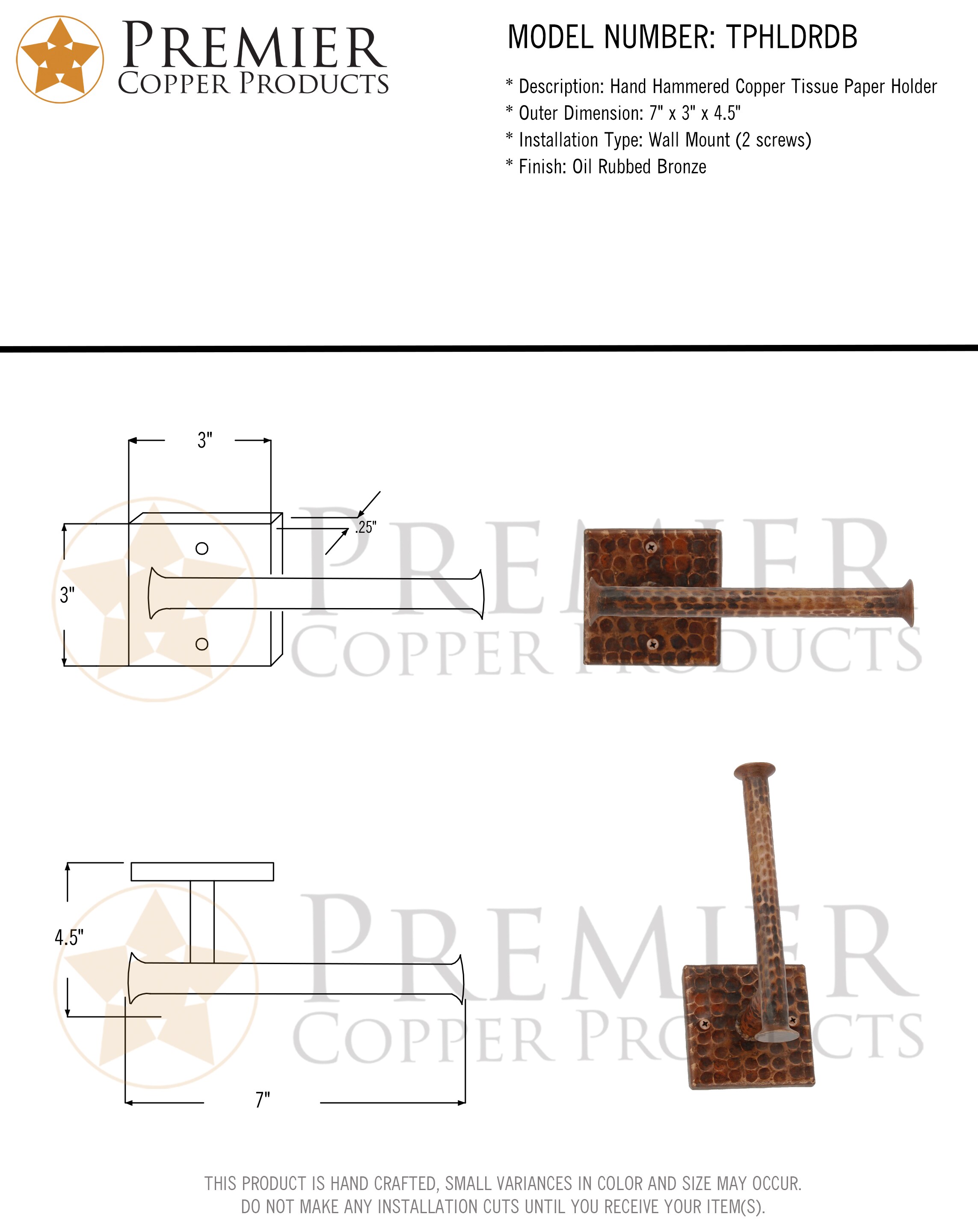 PREMIER COPPER PRODUCTS TPHLDRDB d060360 - View #8