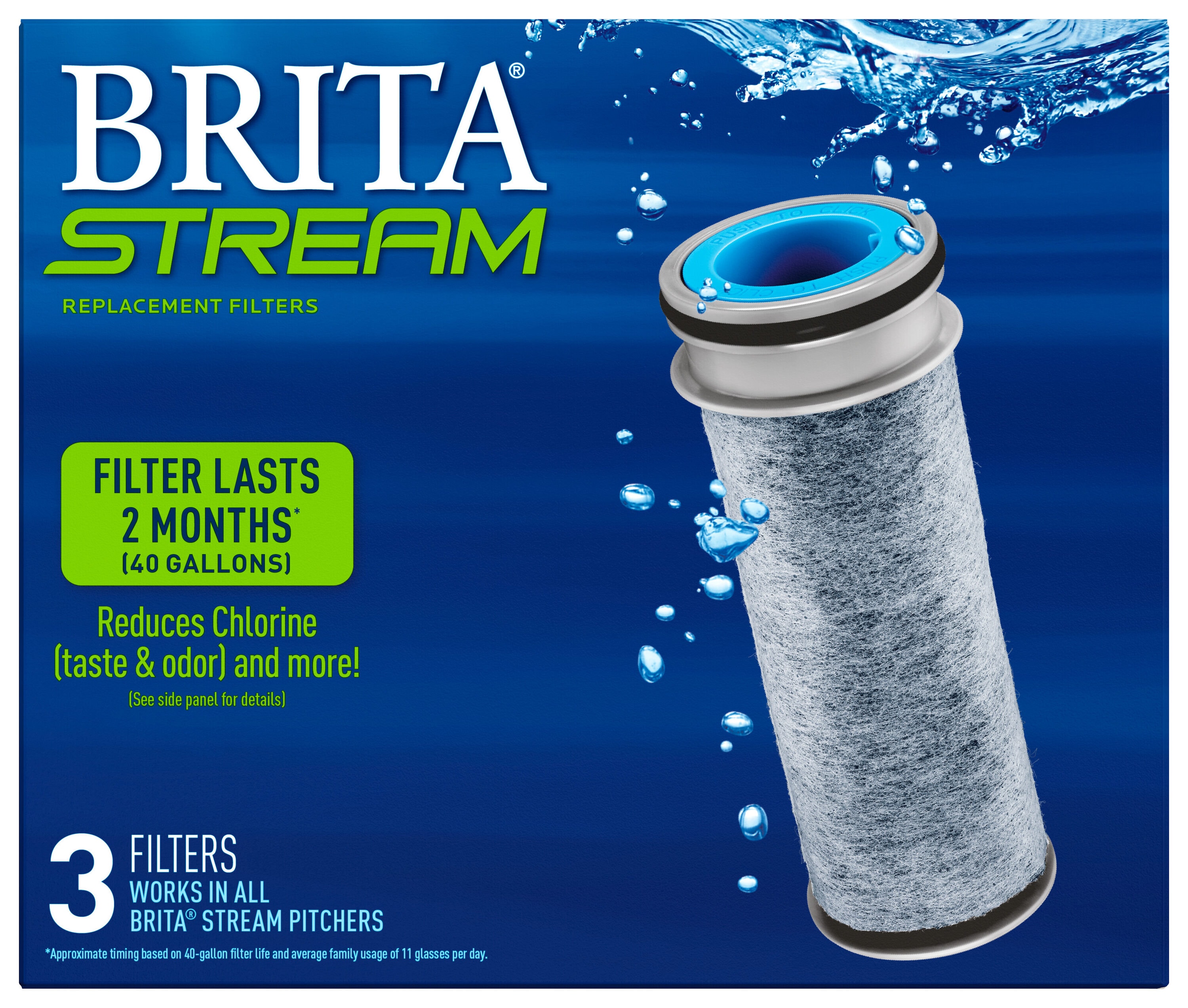 Brita® Water Pitcher Filter Replacement Filters, BPA Free, 3-pk