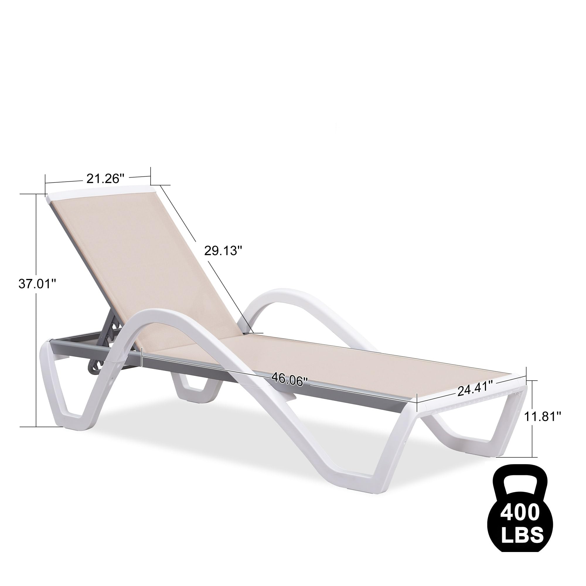 PURPLE LEAF LS04-DC-AW-GY Patio-Chairs - View #2