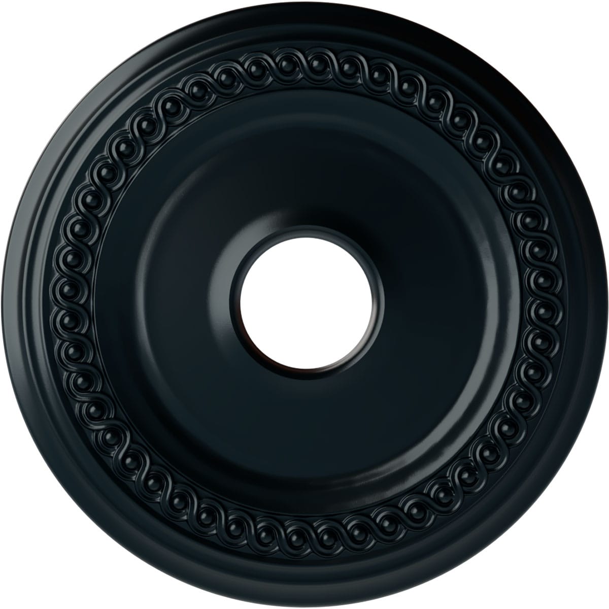 Ekena Millwork CM19CLNSF Classic 18.625-in W x 18.625-in L Painted Night Shade Polyurethane Whole Ceiling Medallion